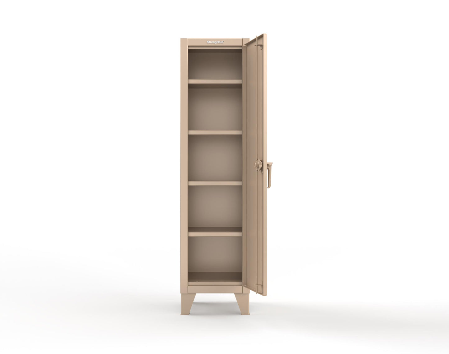 Extreme Duty 12 GA Single-Tier Locker with 1 Compartment, 4 Shelves, 18 in. W x 18in. D x 72 in. H - 1.65.6-184-1019