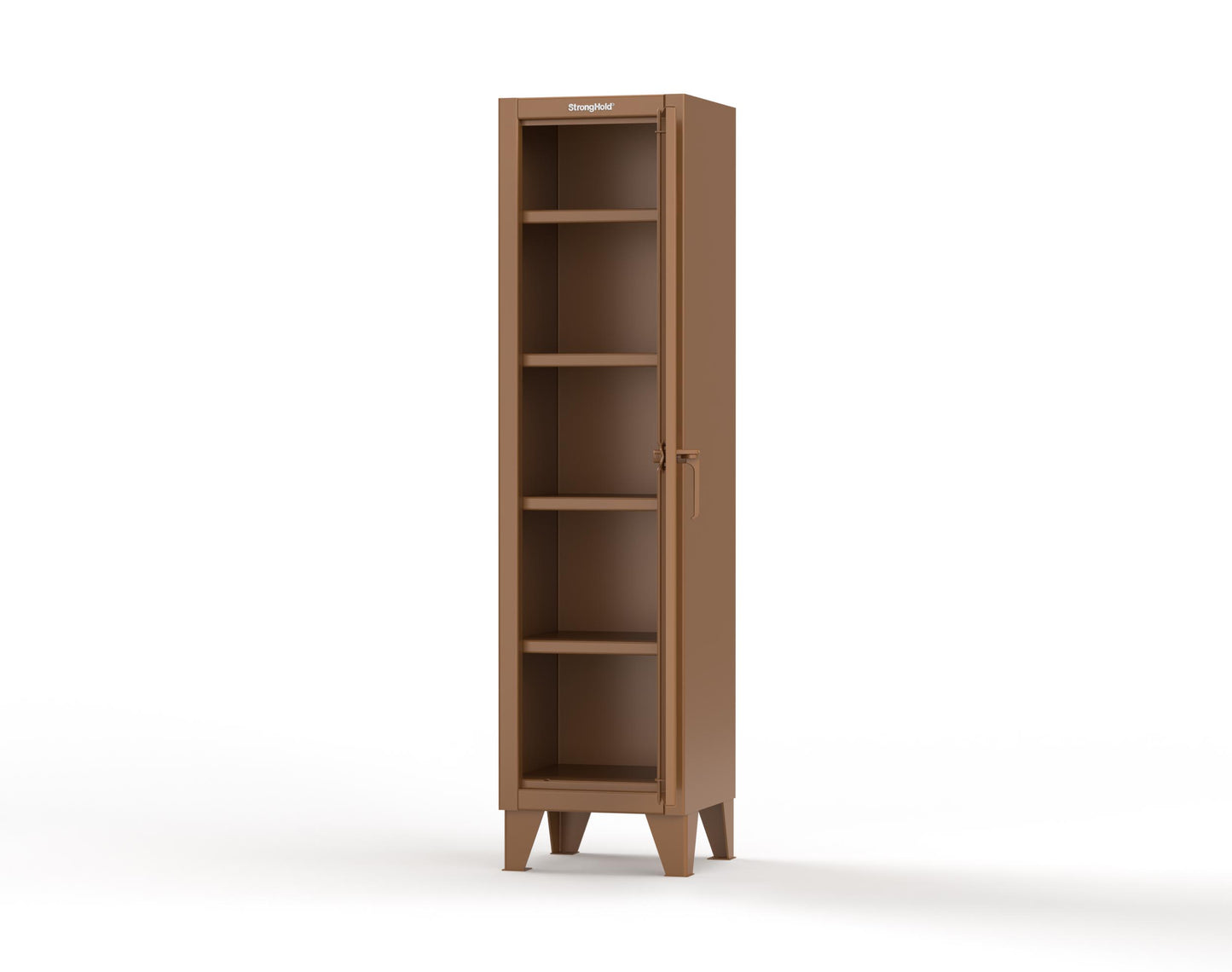 Extreme Duty 12 GA Single-Tier Locker with 1 Compartment, 4 Shelves, 18 in. W x 18in. D x 72 in. H - 1.65.6-184-8008