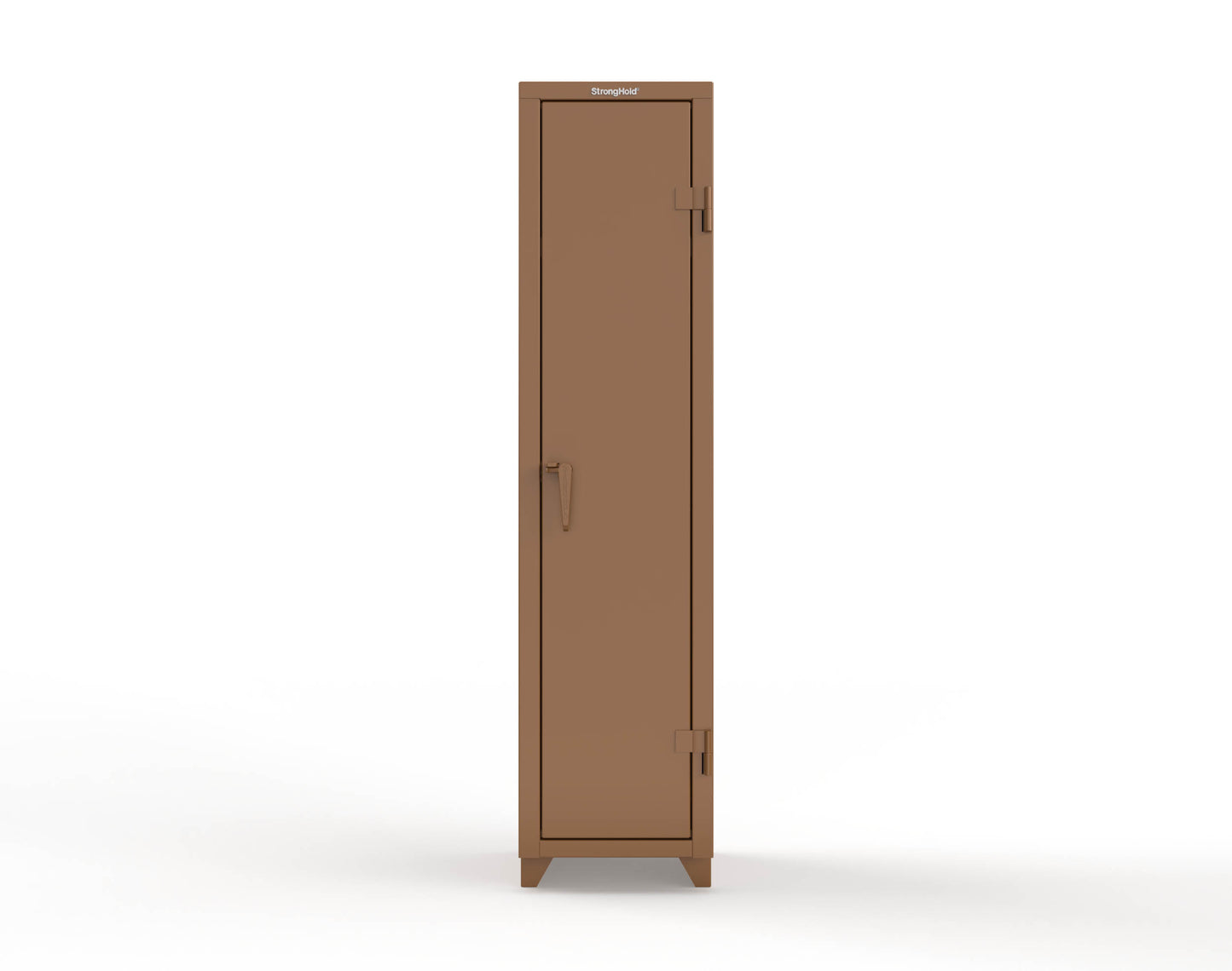 Extra Heavy Duty 14 GA Singler-Tier Locker with Shelf and Hanger Rod, 1 Compartment - 18 in. W x 18 in. D x 75 in. H - 1.66-1D-18-1T-L-8008