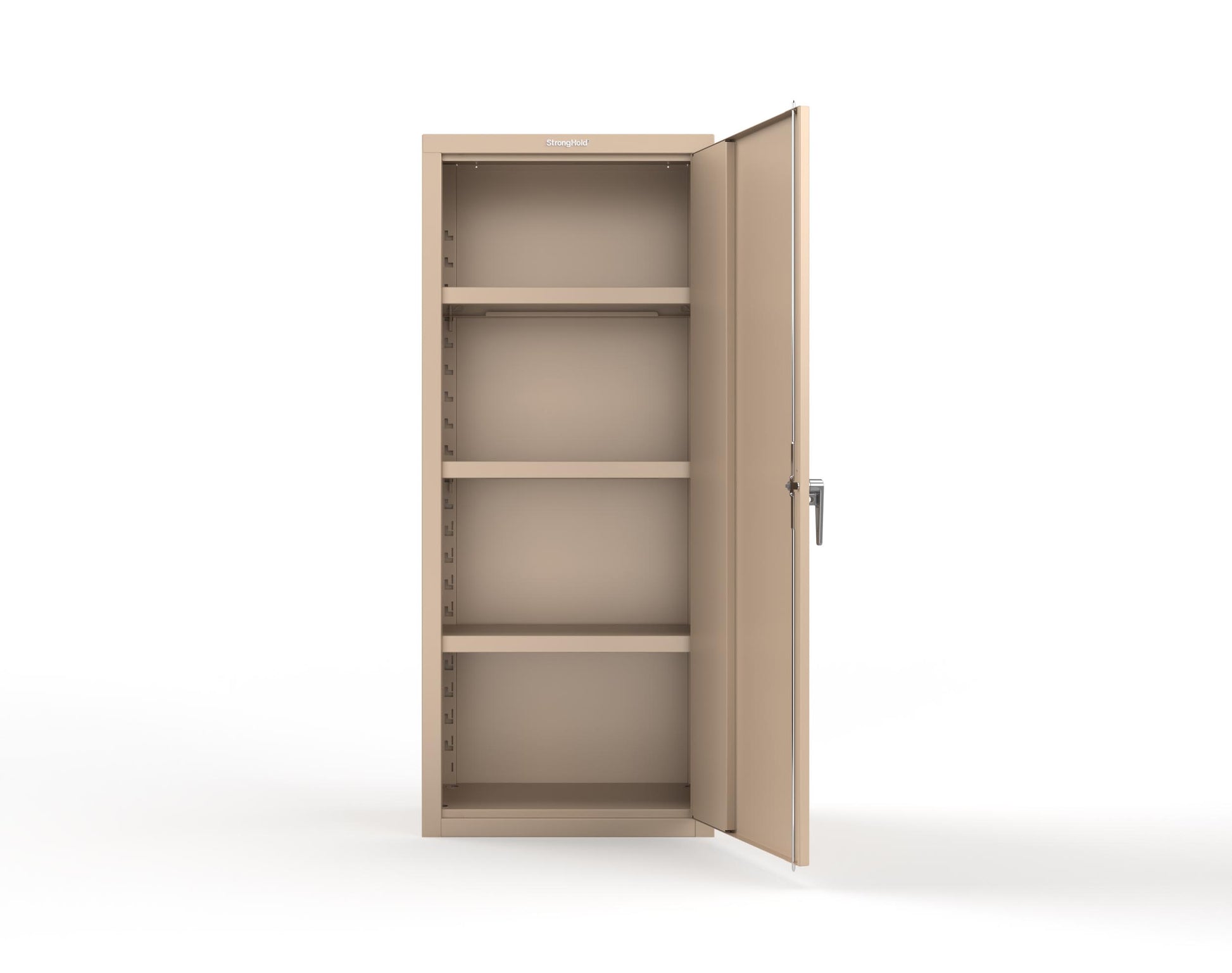 Heavy Duty 18 GA Single-Door Cabinet with 3 Shelves - 30 in. W x 18 in. D x 72 in. H - 2.66-1D-183-P-1019