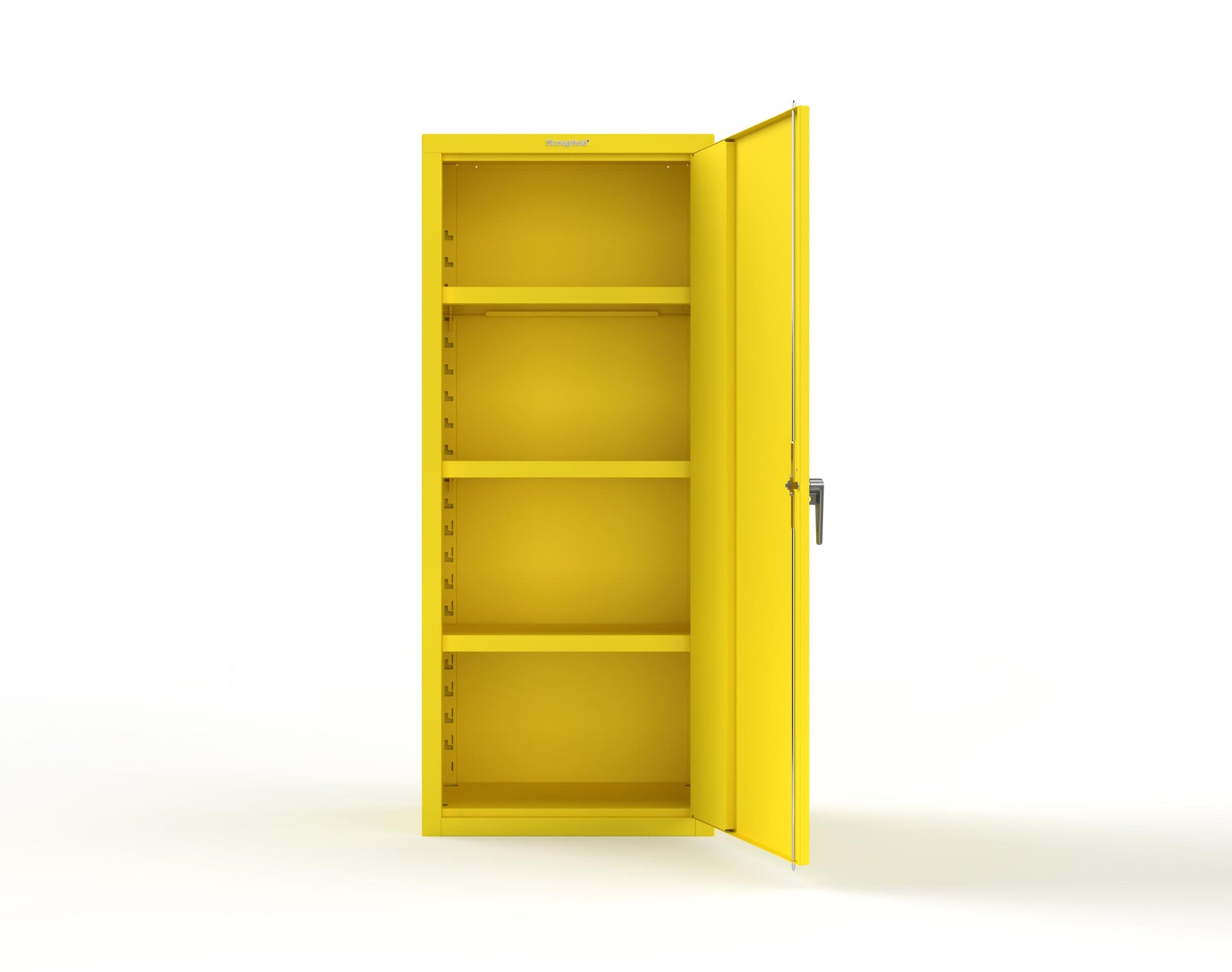 Heavy Duty 18 GA Single-Door Cabinet with 3 Shelves - 30 in. W x 18 in. D x 72 in. H - 2.66-1D-183-P-1021