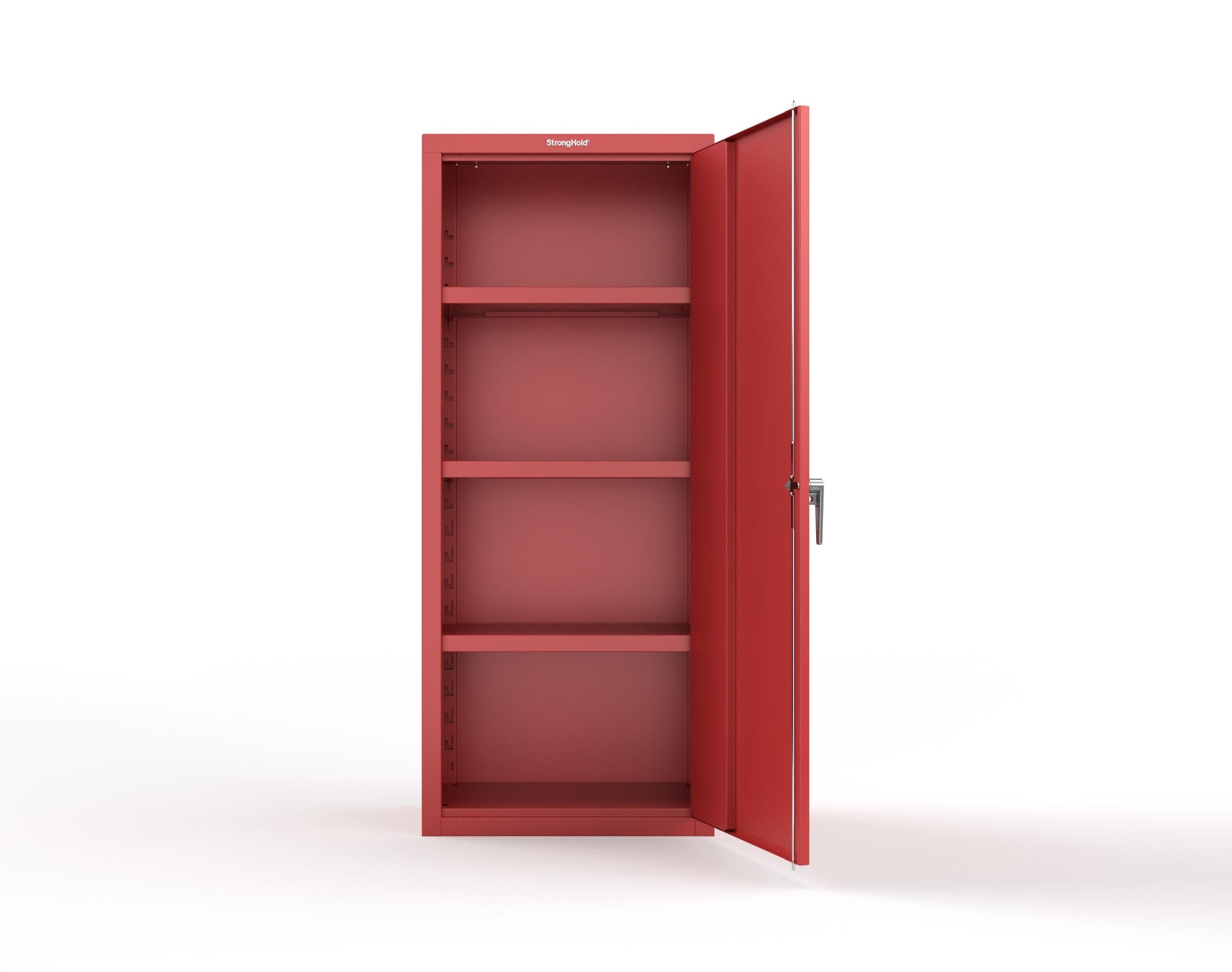 Heavy Duty 18 GA Single-Door Cabinet with 3 Shelves - 30 in. W x 18 in. D x 72 in. H - 2.66-1D-183-P-3001