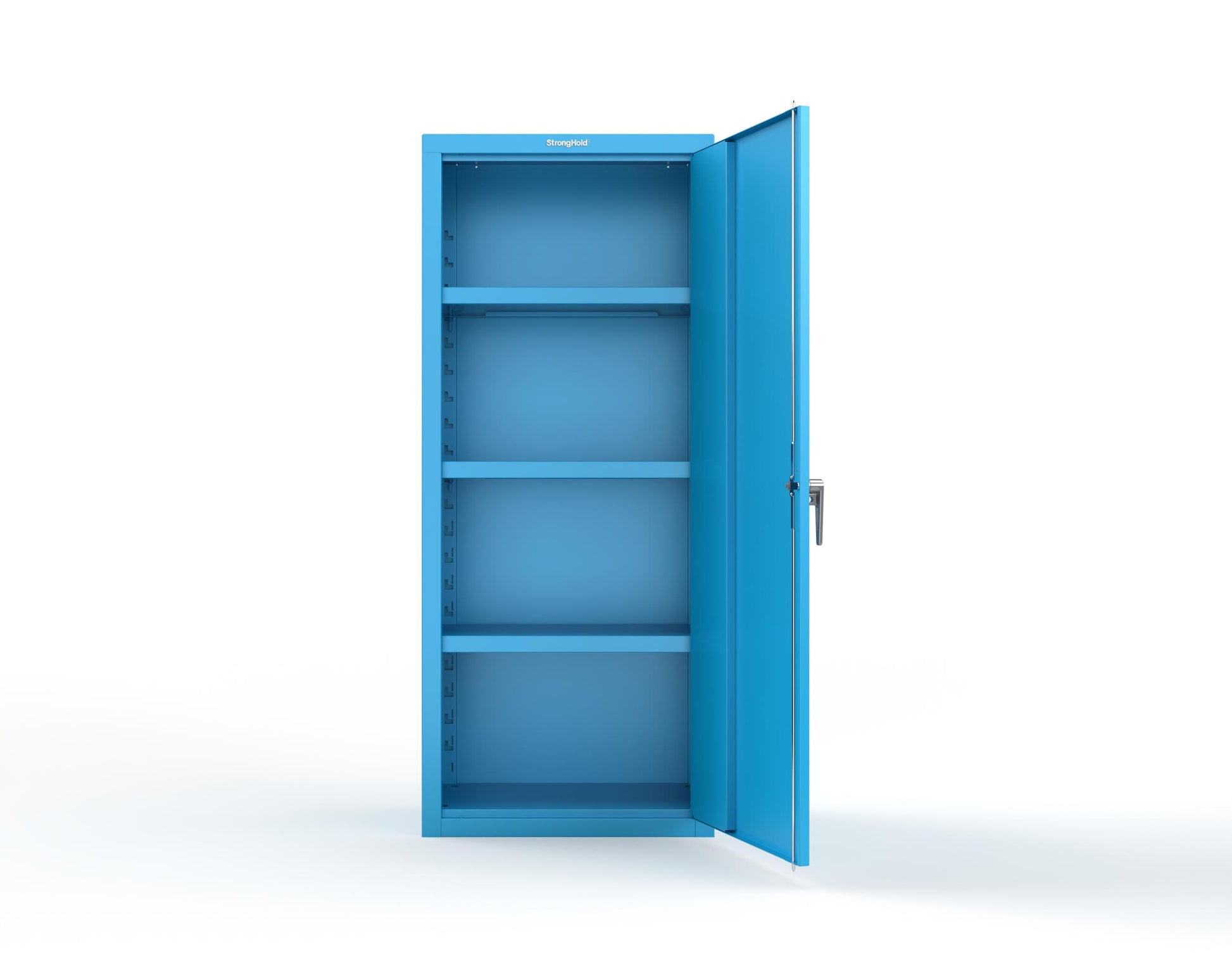 Heavy Duty 18 GA Single-Door Cabinet with 3 Shelves - 30 in. W x 18 in. D x 72 in. H - 2.66-1D-183-P-5012