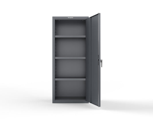 Heavy Duty 18 GA Single-Door Cabinet with 3 Shelves - 30 in. W x 18 in. D x 72 in. H - 2.66-1D-183-P-7024