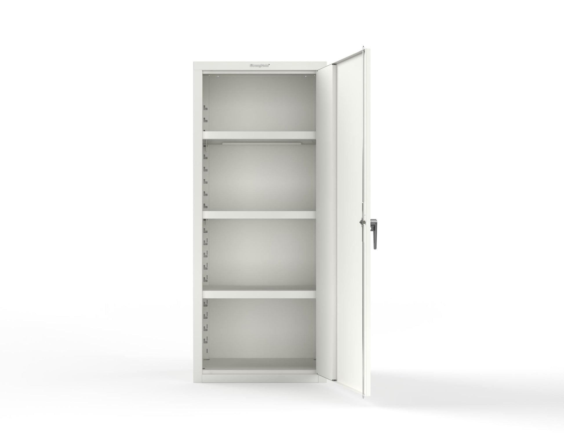 Heavy Duty 18 GA Single-Door Cabinet with 3 Shelves - 30 in. W x 18 in. D x 72 in. H - 2.66-1D-183-P-9003