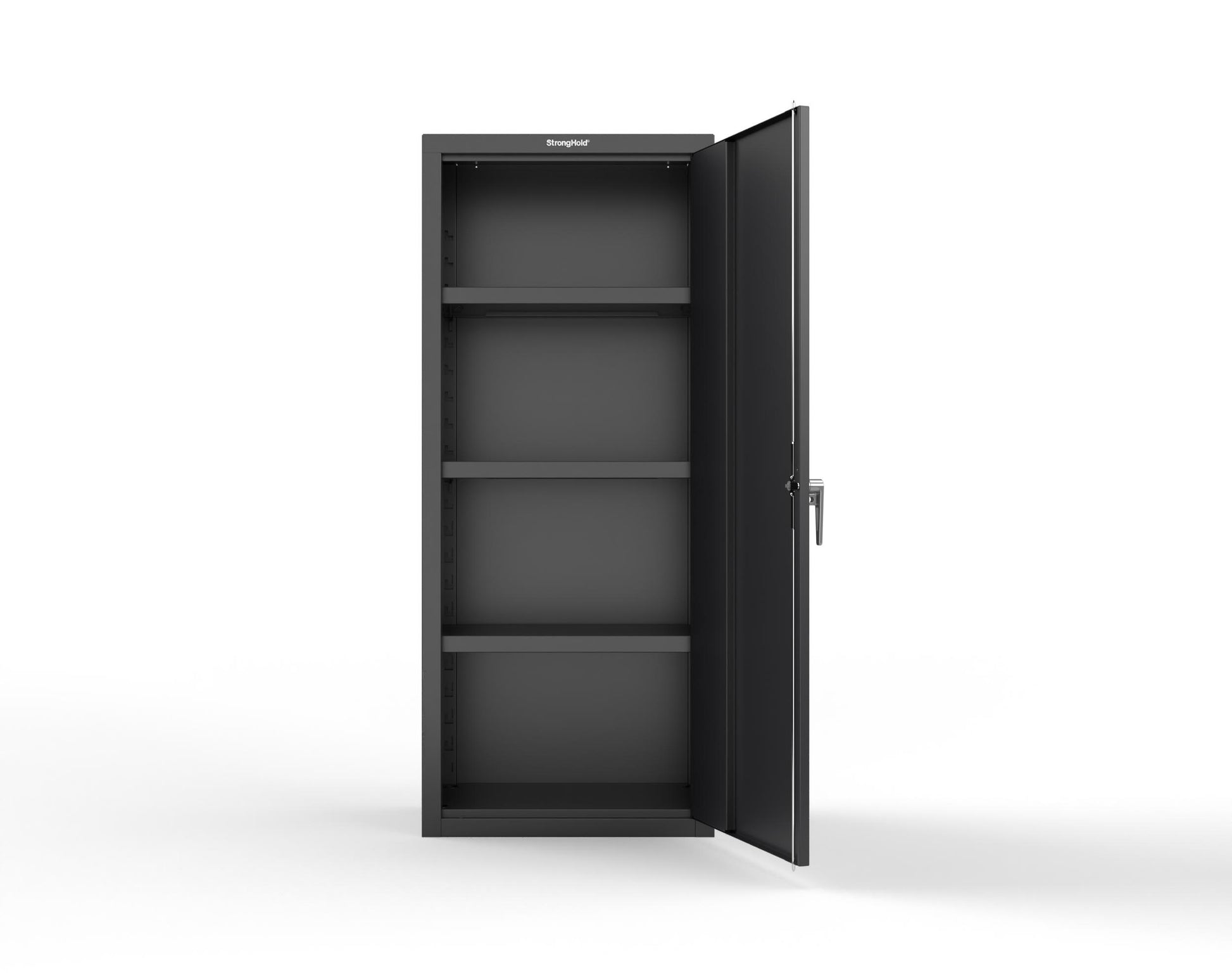 Heavy Duty 18 GA Single-Door Cabinet with 3 Shelves - 30 in. W x 18 in. D x 72 in. H - 2.66-1D-183-P-9005