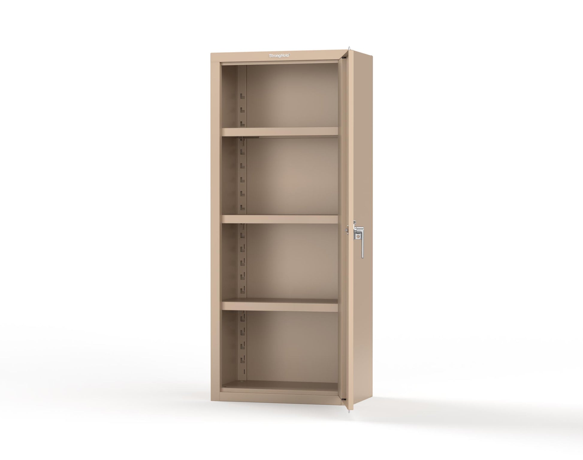 Heavy Duty 18 GA Single-Door Cabinet with 3 Shelves - 30 in. W x 18 in. D x 72 in. H - 2.66-1D-183-P-1019