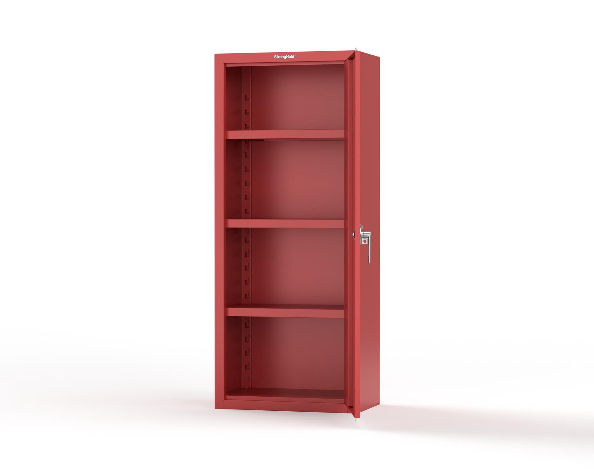 Heavy Duty 18 GA Single-Door Cabinet with 3 Shelves - 30 in. W x 18 in. D x 72 in. H - 2.66-1D-183-P-3001