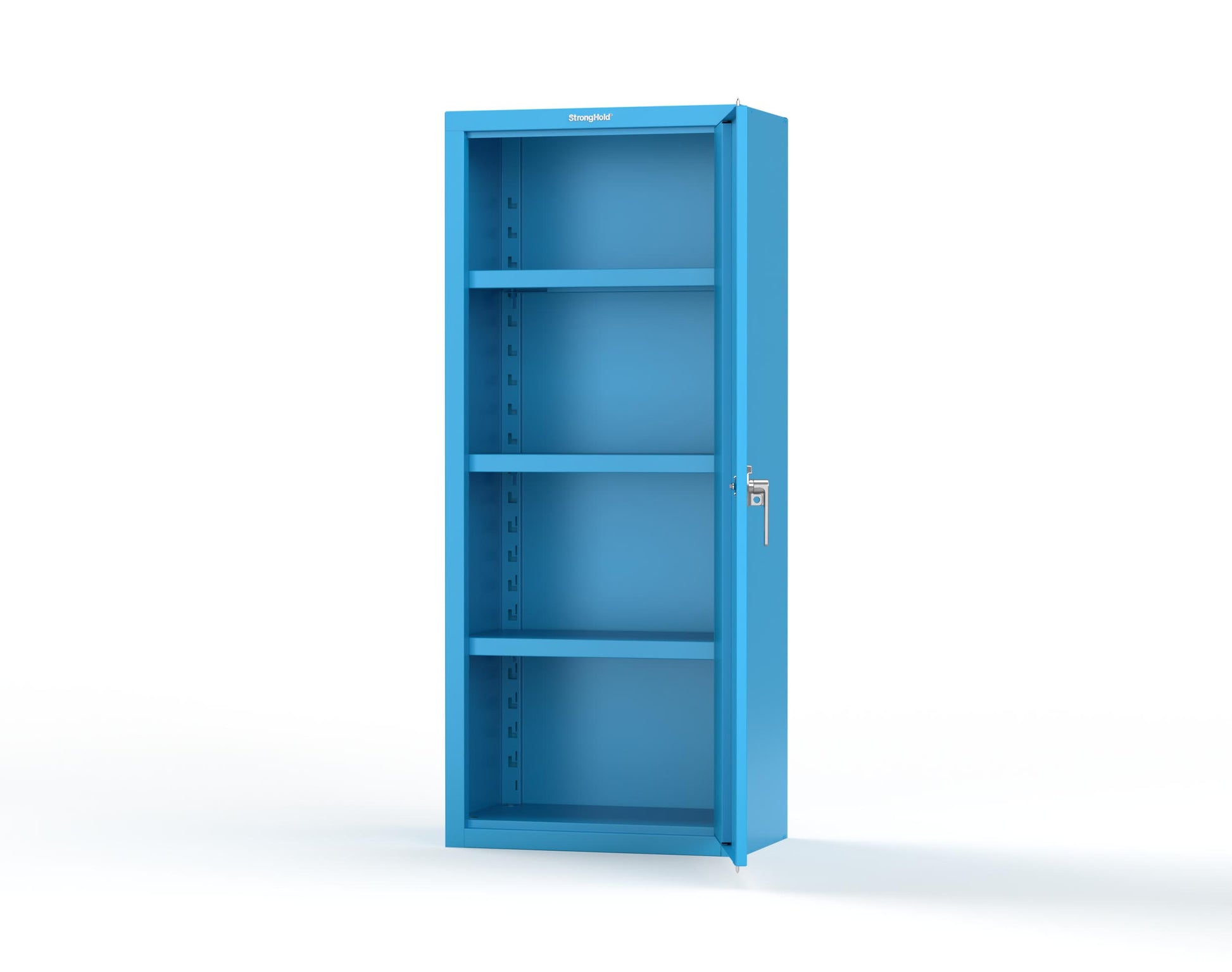 Heavy Duty 18 GA Single-Door Cabinet with 3 Shelves - 30 in. W x 18 in. D x 72 in. H - 2.66-1D-183-P-5012