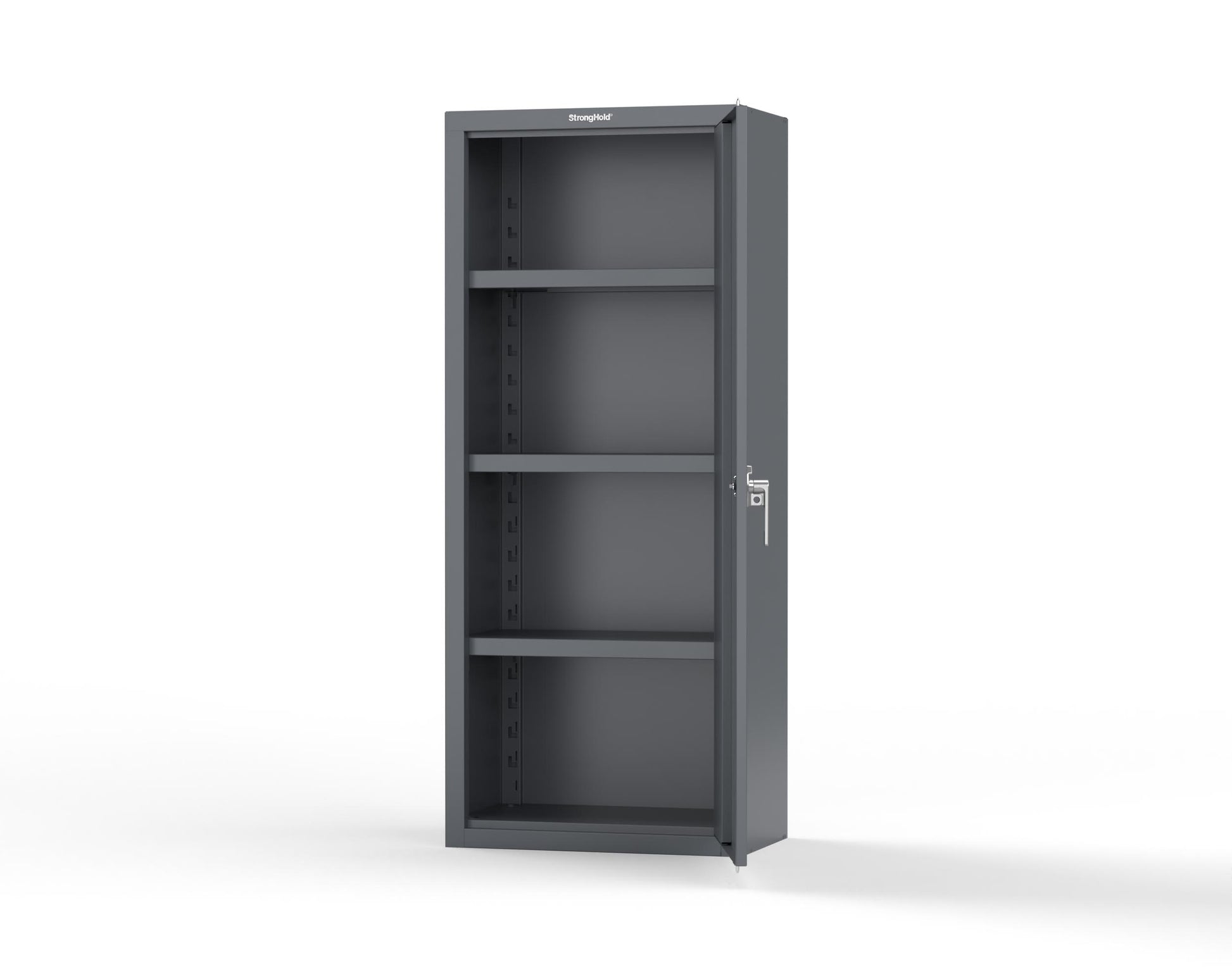 Heavy Duty 18 GA Single-Door Cabinet with 3 Shelves - 30 in. W x 18 in. D x 72 in. H - 2.66-1D-183-P-7024
