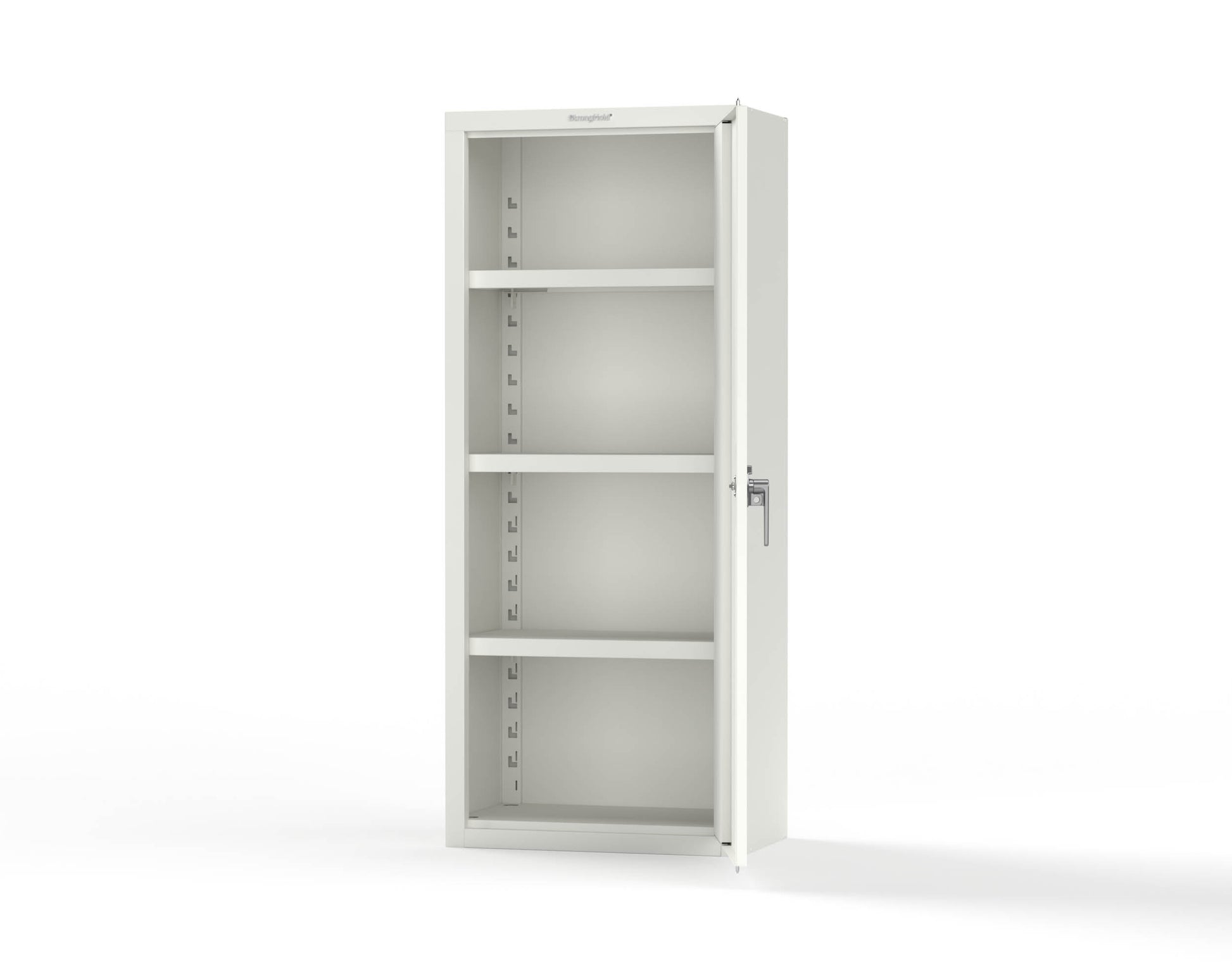 Heavy Duty 18 GA Single-Door Cabinet with 3 Shelves - 30 in. W x 18 in. D x 72 in. H - 2.66-1D-183-P-9003
