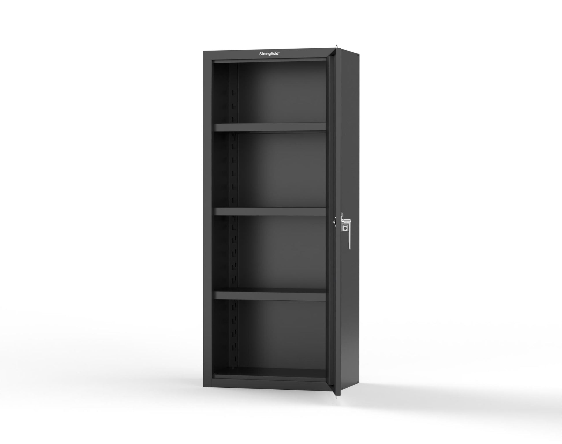 Heavy Duty 18 GA Single-Door Cabinet with 3 Shelves - 30 in. W x 18 in. D x 72 in. H - 2.66-1D-183-P-9005