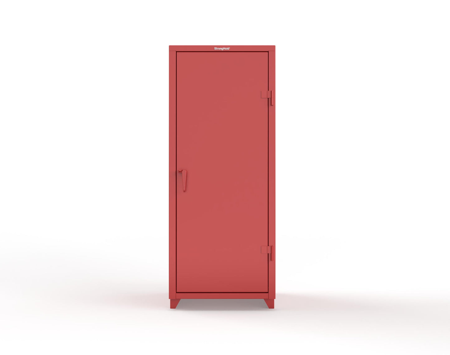 Extra Heavy Duty 14 GA Single Door Cabinet with 3 Shelves - 30 in. W x 24 in. D x 75 in. H - 2.66-1D-243-L-3001