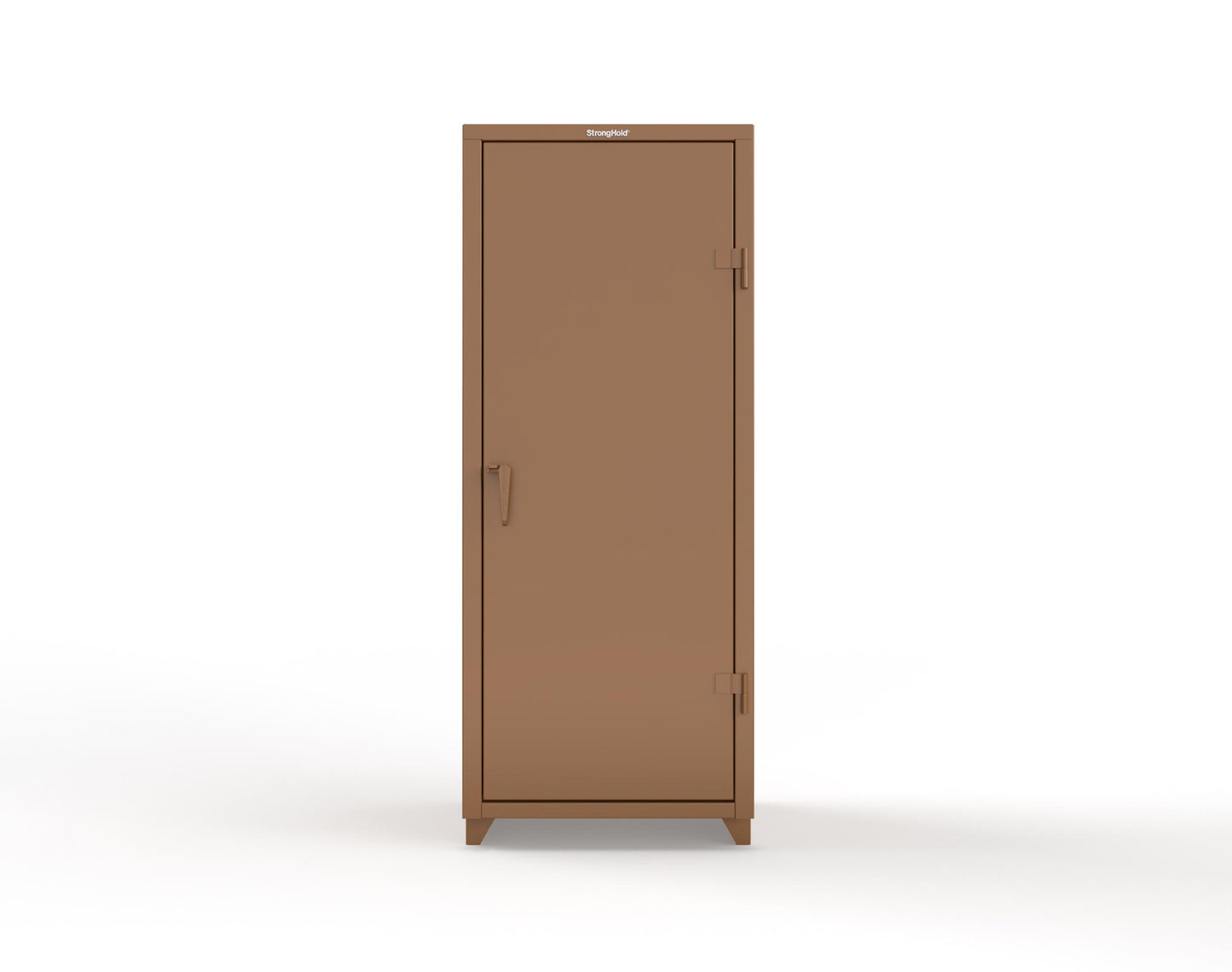 Extra Heavy Duty 14 GA Single Door Cabinet with 3 Shelves - 30 in. W x 24 in. D x 75 in. H - 2.66-1D-243-L-8008