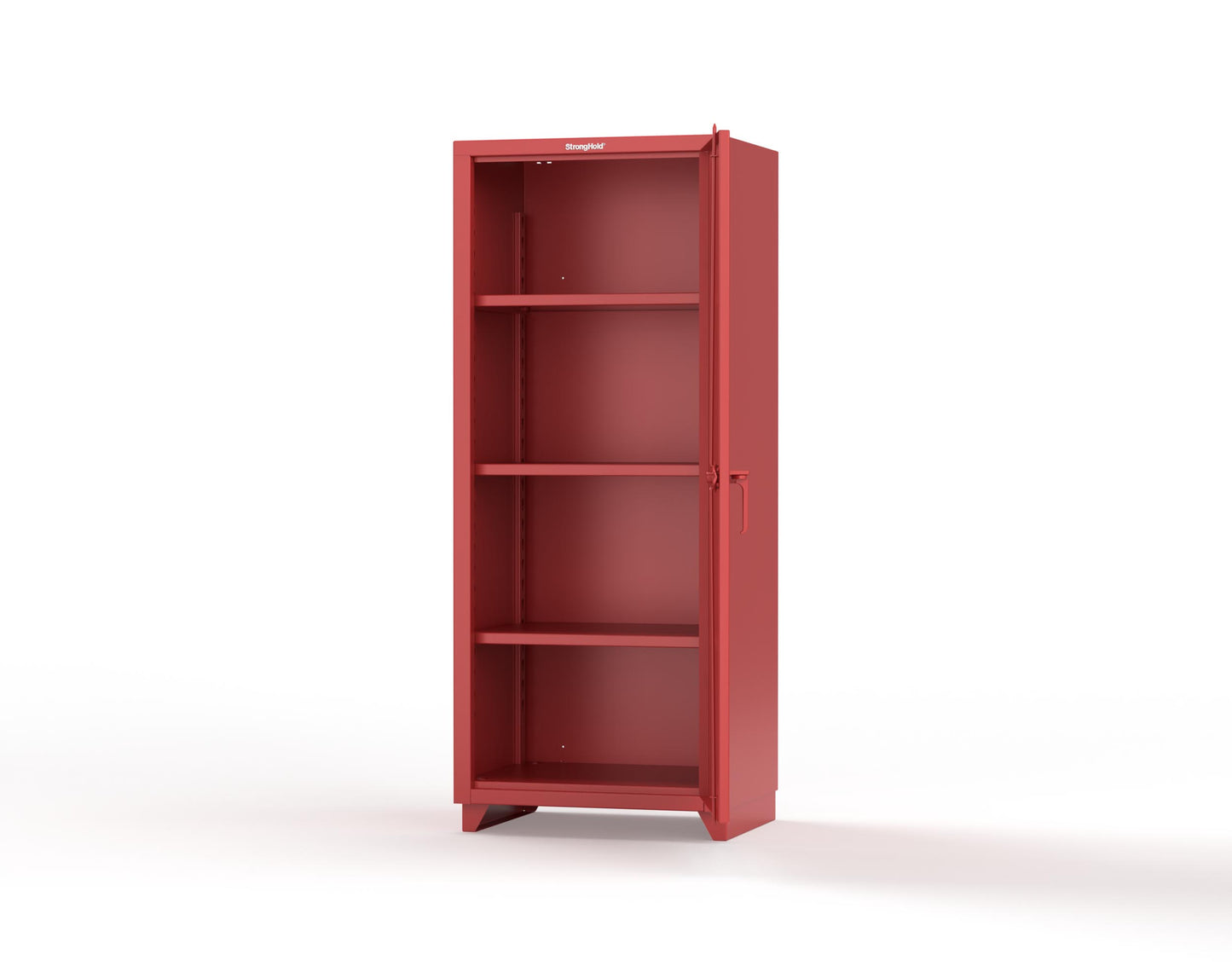 Extra Heavy Duty 14 GA Single Door Cabinet with 3 Shelves - 30 in. W x 24 in. D x 75 in. H - 2.66-1D-243-L-3001