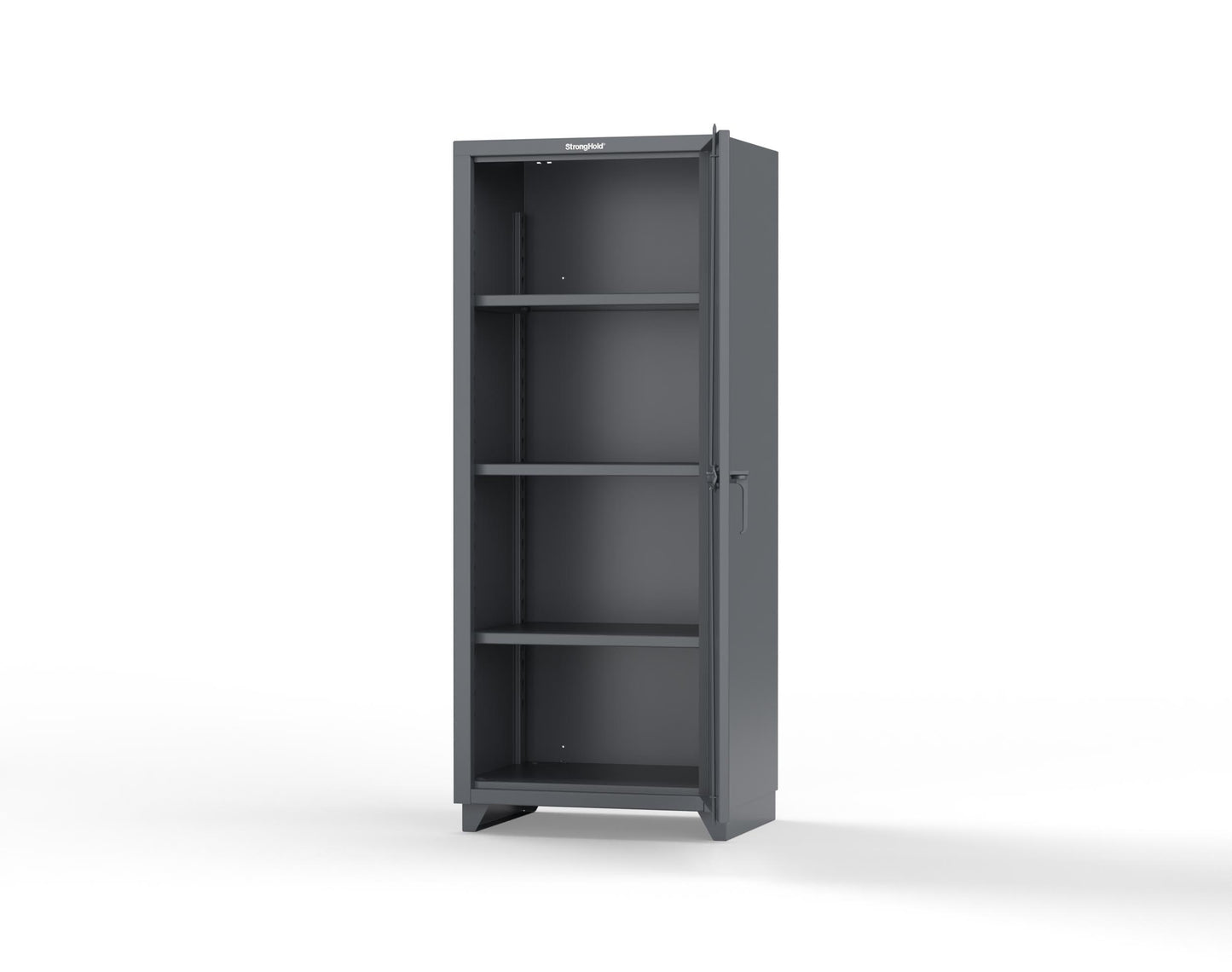 Extra Heavy Duty 14 GA Single Door Cabinet with 3 Shelves - 30 in. W x 24 in. D x 75 in. H - 2.66-1D-243-L-7024