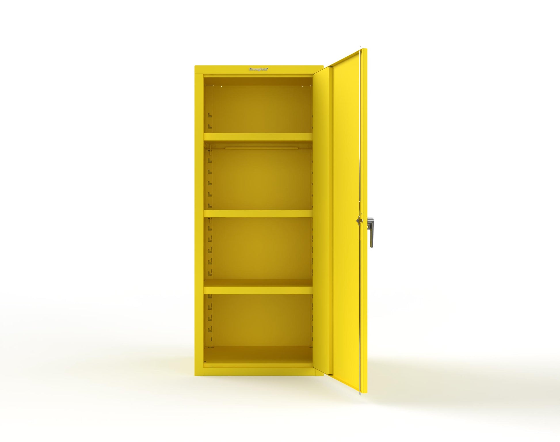 Heavy Duty 18 GA Single-Door Cabinet with 3 Shelves - 30 in. W x 24 in. D x 72 in. H - 2.66-1D-243-P-1021