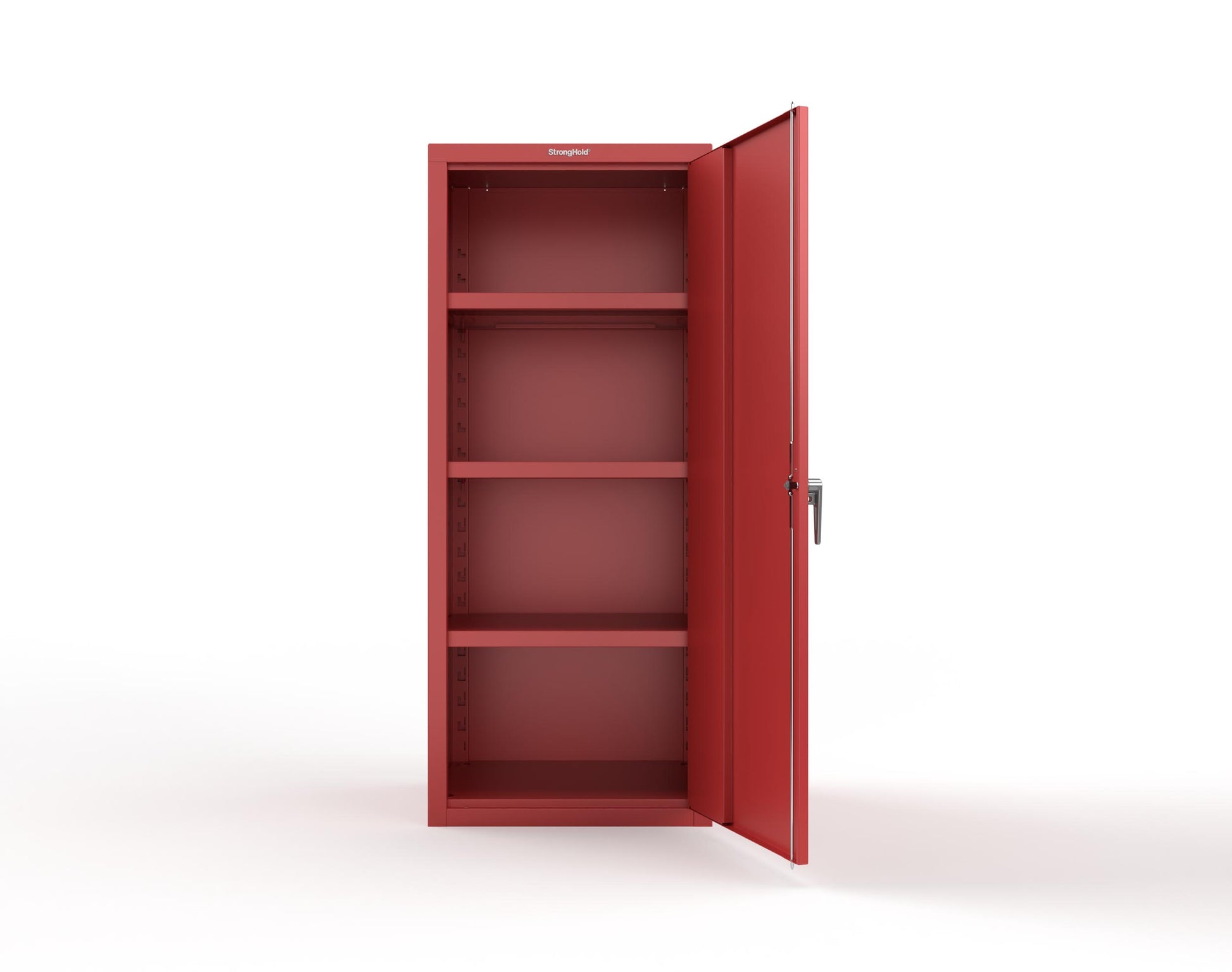 Heavy Duty 18 GA Single-Door Cabinet with 3 Shelves - 30 in. W x 24 in. D x 72 in. H - 2.66-1D-243-P-3001