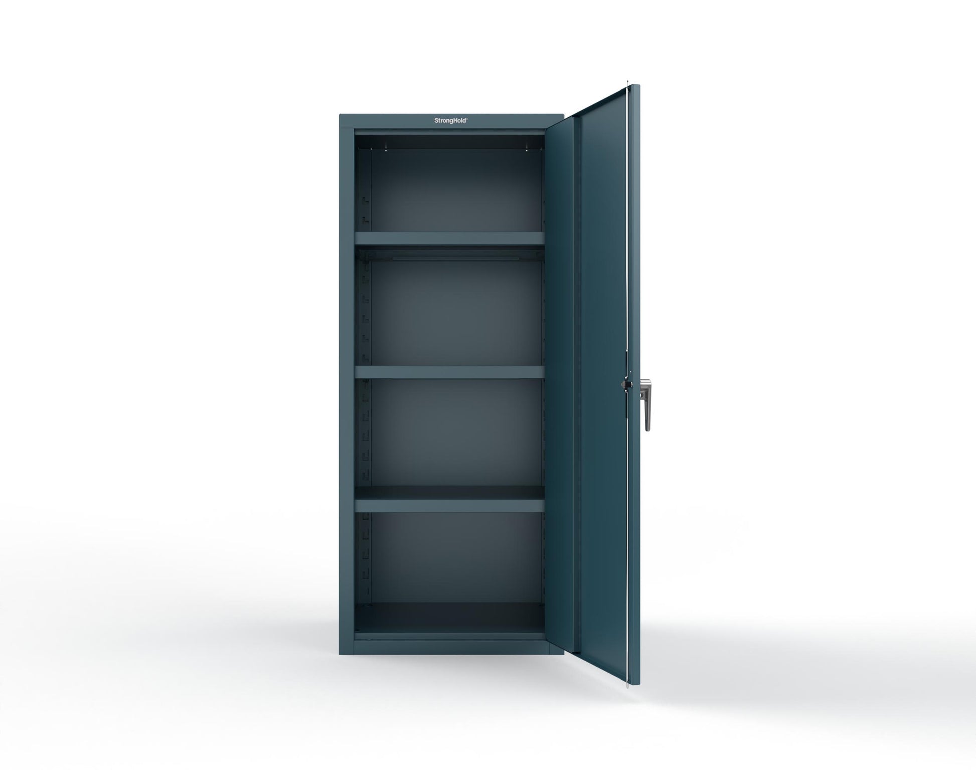 Heavy Duty 18 GA Single-Door Cabinet with 3 Shelves - 30 in. W x 24 in. D x 72 in. H - 2.66-1D-243-P-5001