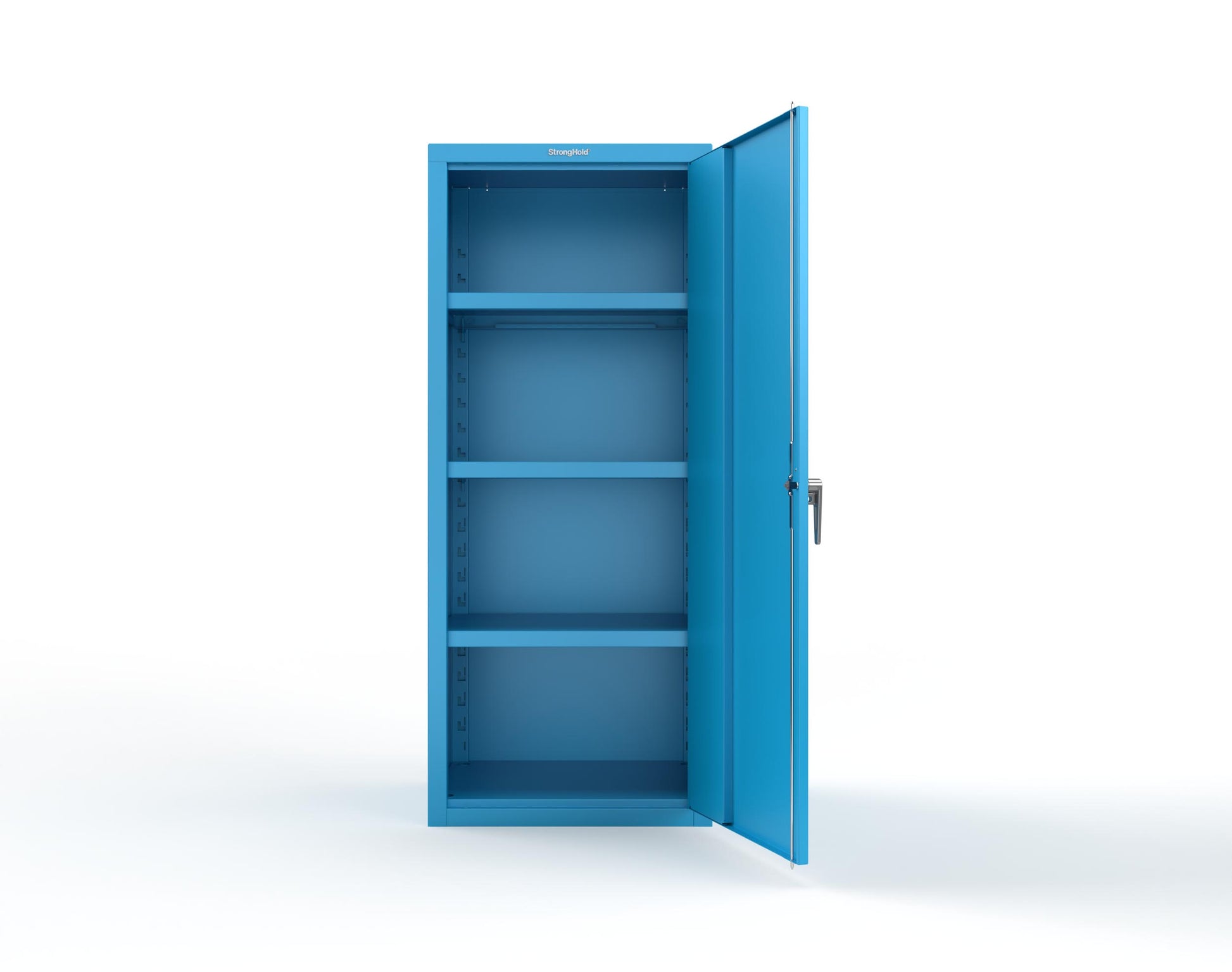 Heavy Duty 18 GA Single-Door Cabinet with 3 Shelves - 30 in. W x 24 in. D x 72 in. H - 2.66-1D-243-P-5012