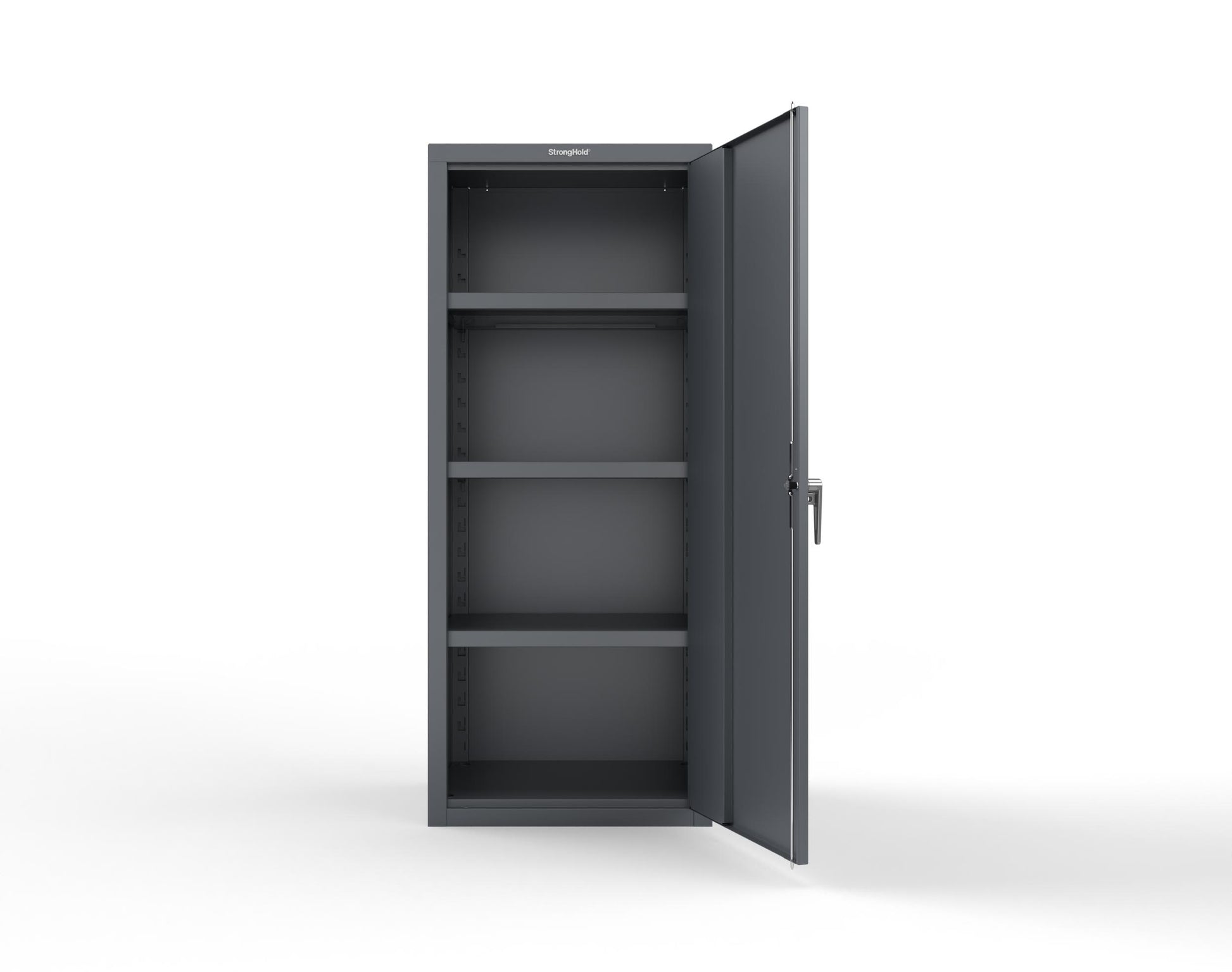 Heavy Duty 18 GA Single-Door Cabinet with 3 Shelves - 30 in. W x 24 in. D x 72 in. H - 2.66-1D-243-P-7024