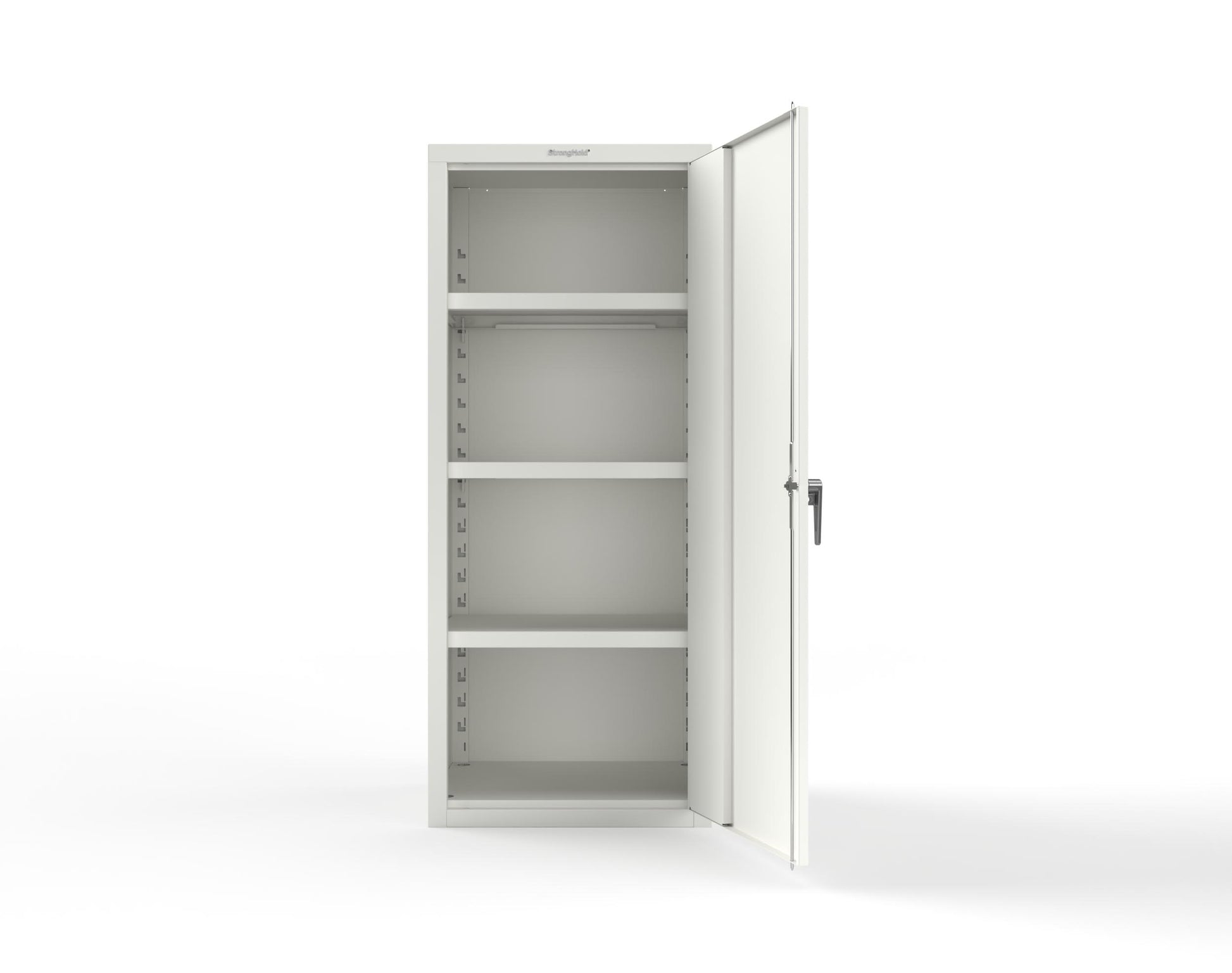 Heavy Duty 18 GA Single-Door Cabinet with 3 Shelves - 30 in. W x 24 in. D x 72 in. H - 2.66-1D-243-P-9003