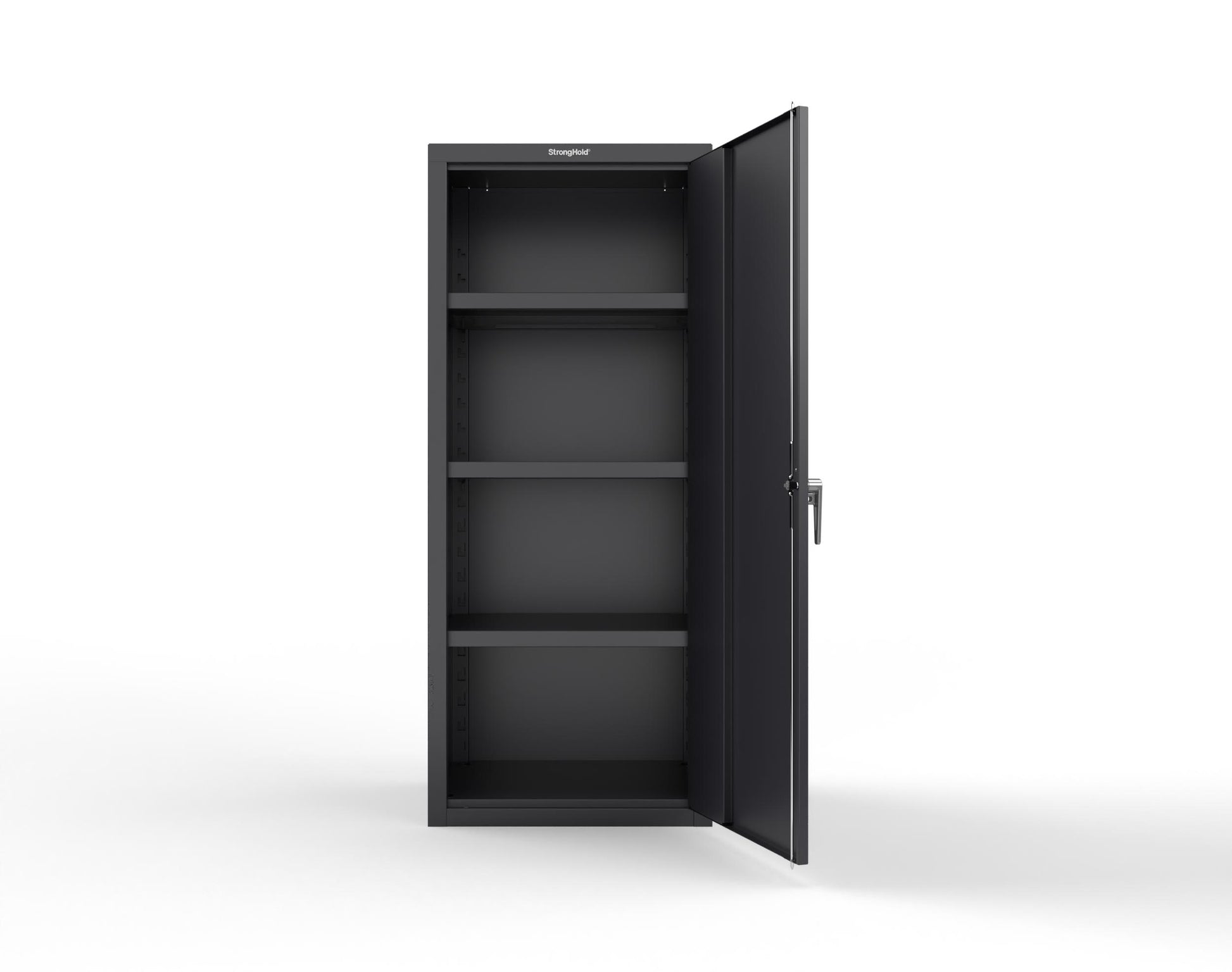 Heavy Duty 18 GA Single-Door Cabinet with 3 Shelves - 30 in. W x 24 in. D x 72 in. H - 2.66-1D-243-P-9005