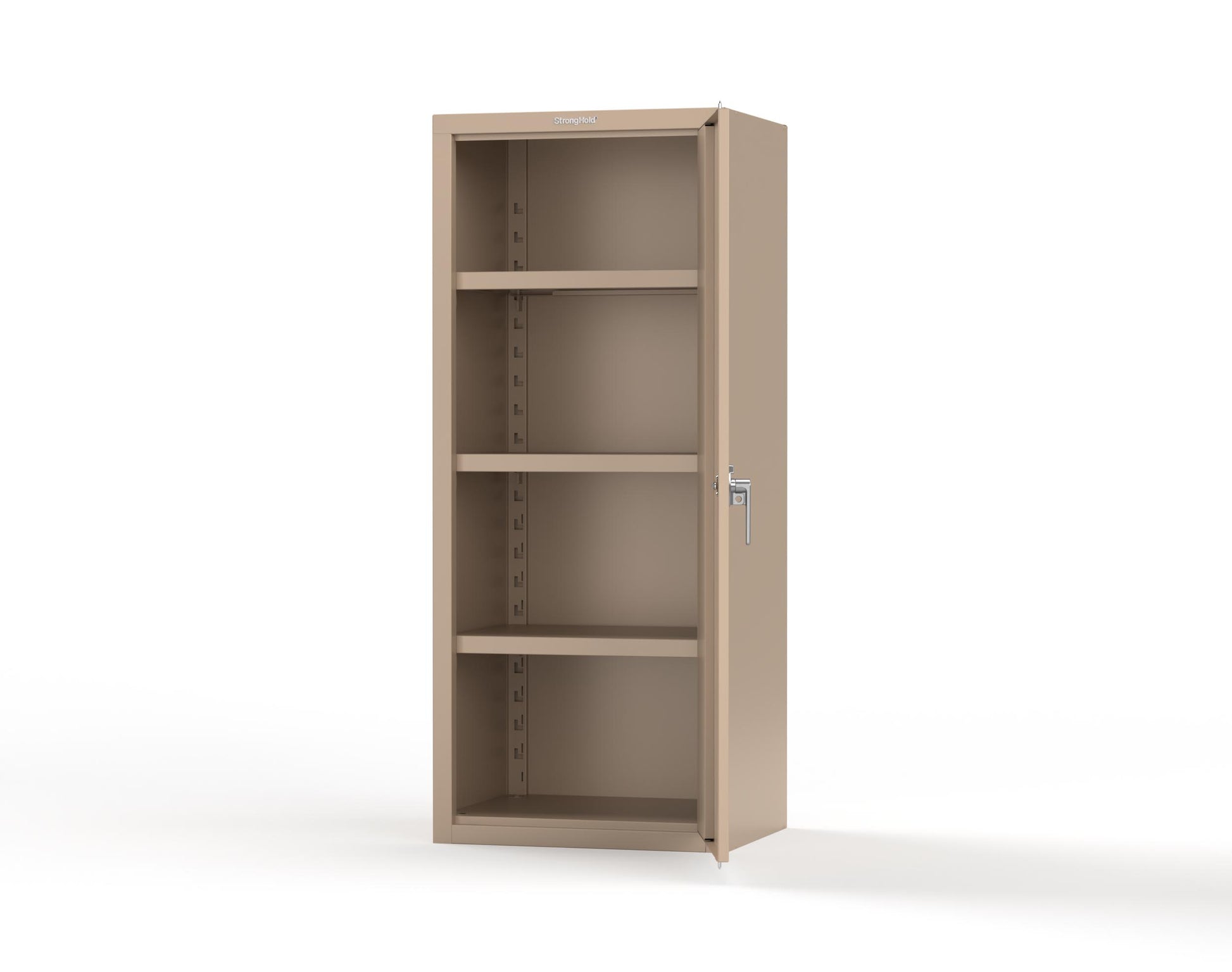 Heavy Duty 18 GA Single-Door Cabinet with 3 Shelves - 30 in. W x 24 in. D x 72 in. H - 2.66-1D-243-P-1019