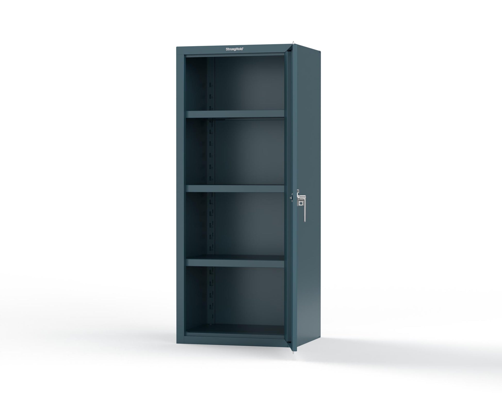 Heavy Duty 18 GA Single-Door Cabinet with 3 Shelves - 30 in. W x 24 in. D x 72 in. H - 2.66-1D-243-P-5001