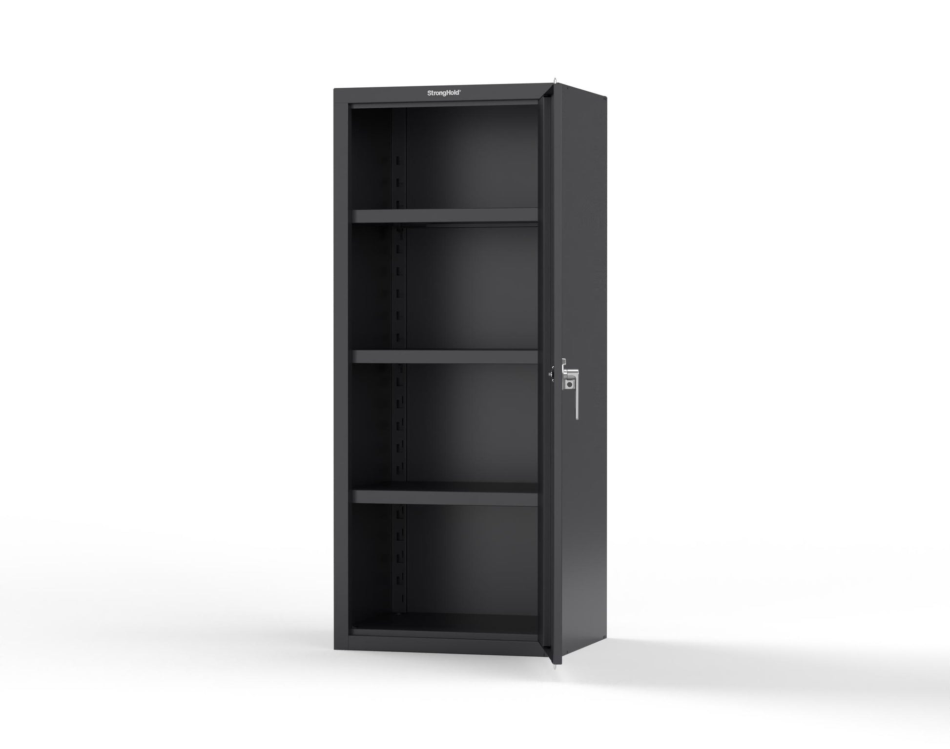Heavy Duty 18 GA Single-Door Cabinet with 3 Shelves - 30 in. W x 24 in. D x 72 in. H - 2.66-1D-243-P-9005