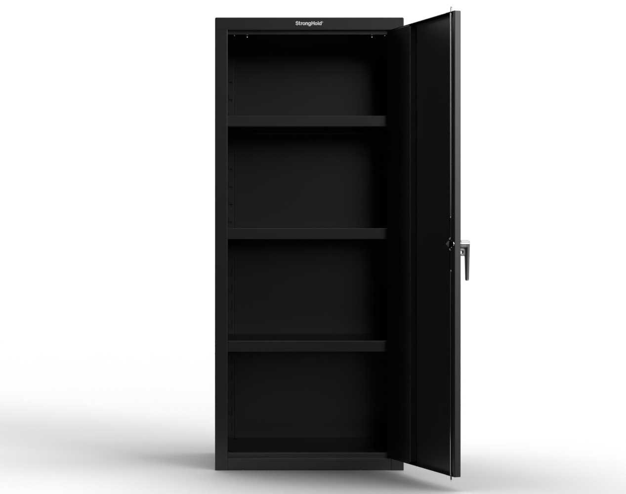 Heavy Duty 18 GA Single-Door Cabinet with 3 Shelves - 30 in. W x 24 in. D x 72 in. H