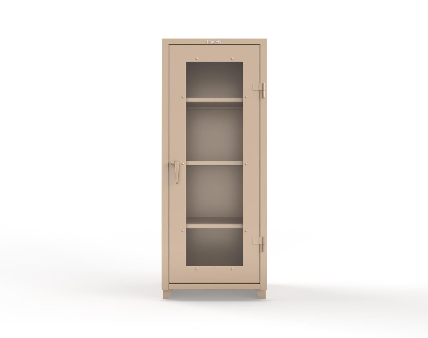 Extra Heavy Duty 14 GA Clearview Cabinet, Single Door - 30 In. W x 24 In. D x 75 In. H - 2.66-1LD-243-L-1019
