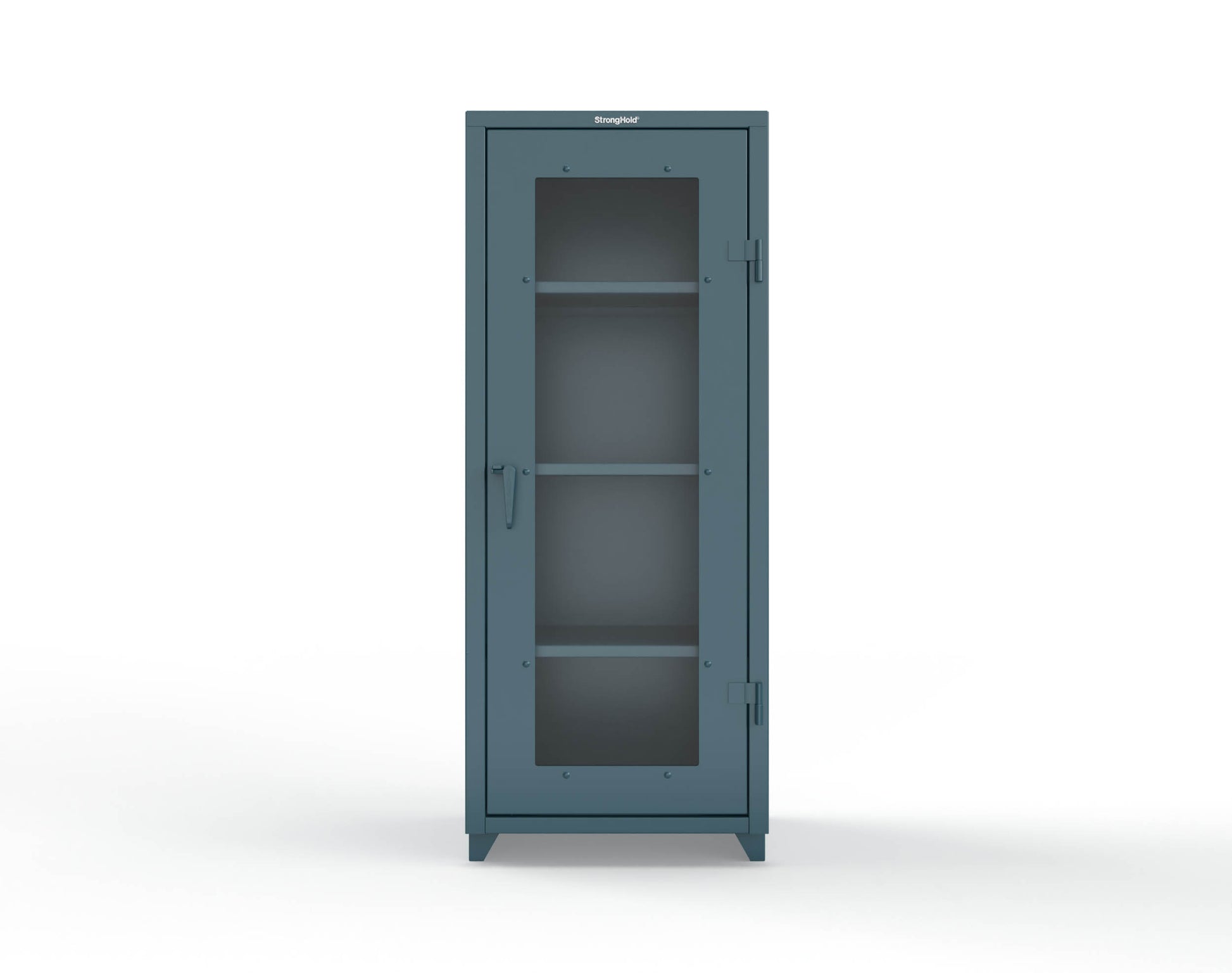 Extra Heavy Duty 14 GA Clearview Cabinet, Single Door - 30 In. W x 24 In. D x 75 In. H - 2.66-1LD-243-L-5001