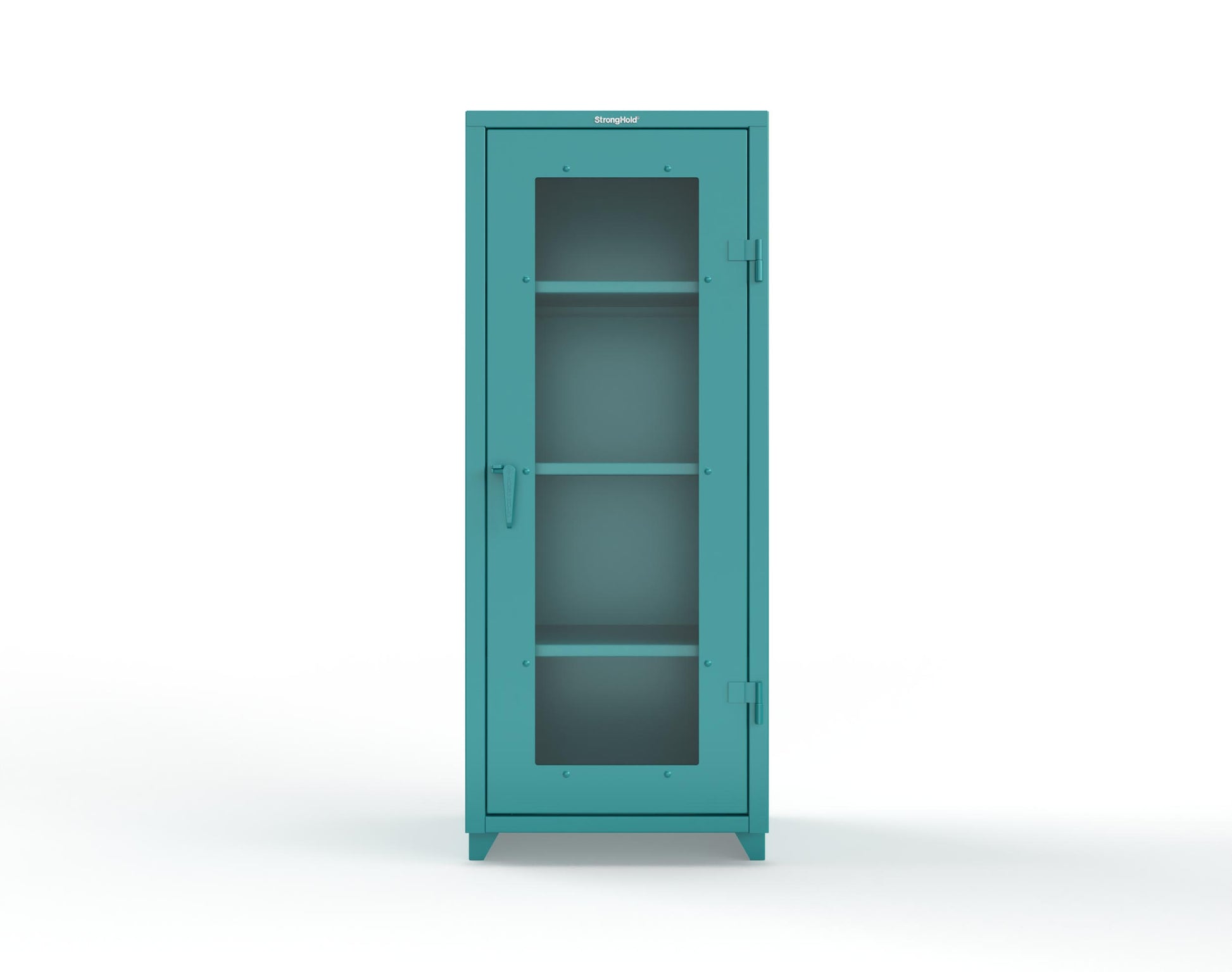 Extra Heavy Duty 14 GA Clearview Cabinet, Single Door - 30 In. W x 24 In. D x 75 In. H - 2.66-1LD-243-L-5021