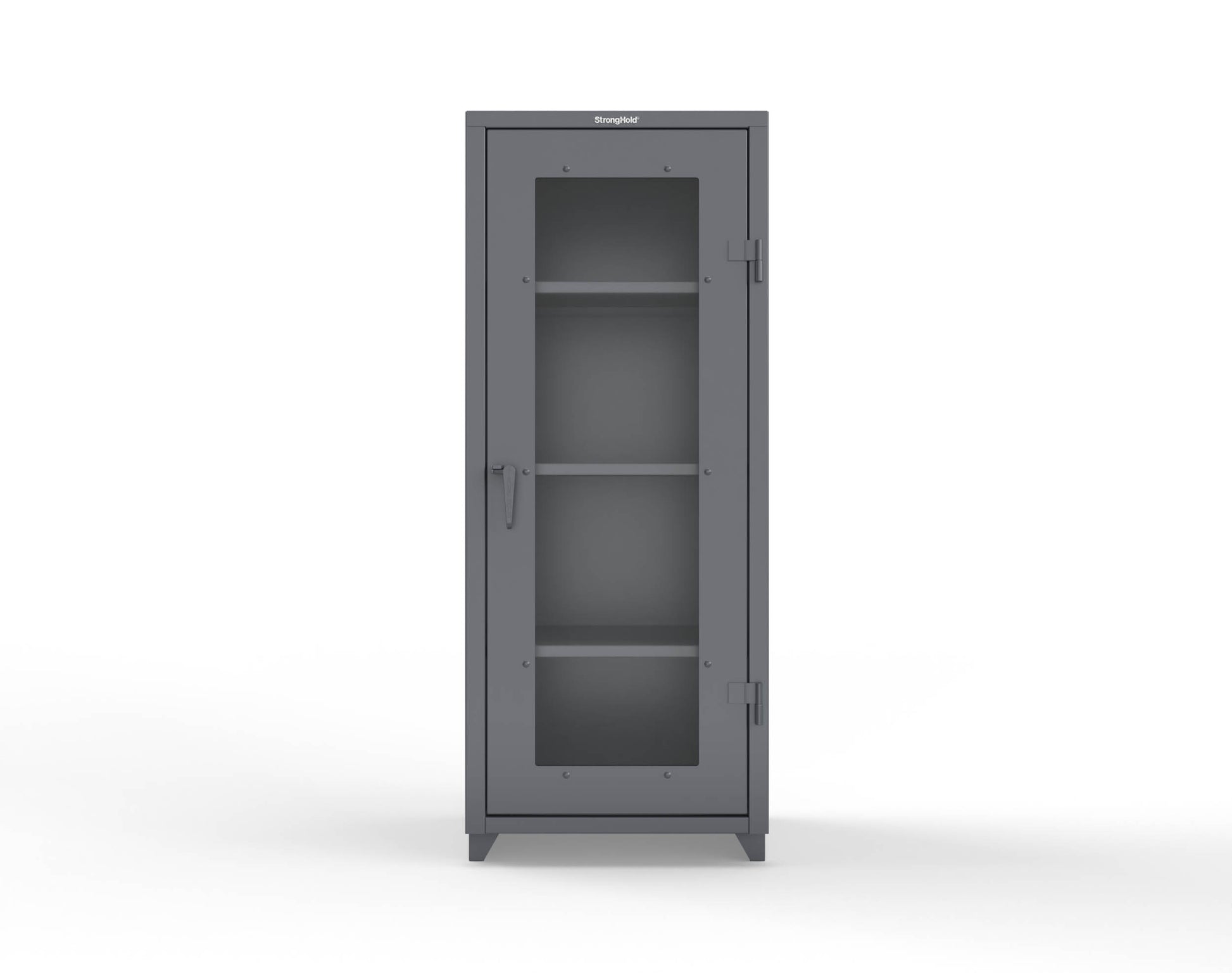 Extra Heavy Duty 14 GA Clearview Cabinet, Single Door - 30 In. W x 24 In. D x 75 In. H - 2.66-1LD-243-L-7024