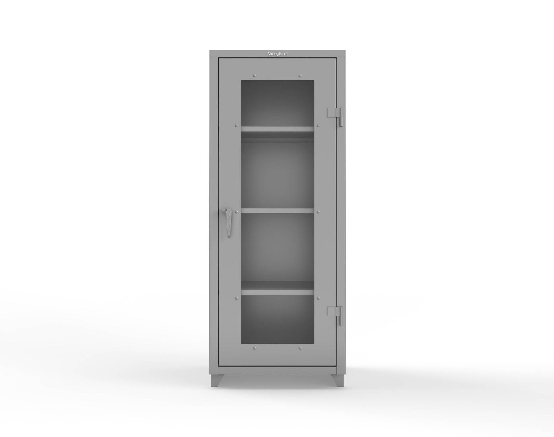 Extra Heavy Duty 14 GA Clearview Cabinet, Single Door - 30 In. W x 24 In. D x 75 In. H - 2.66-1LD-243-L-7037
