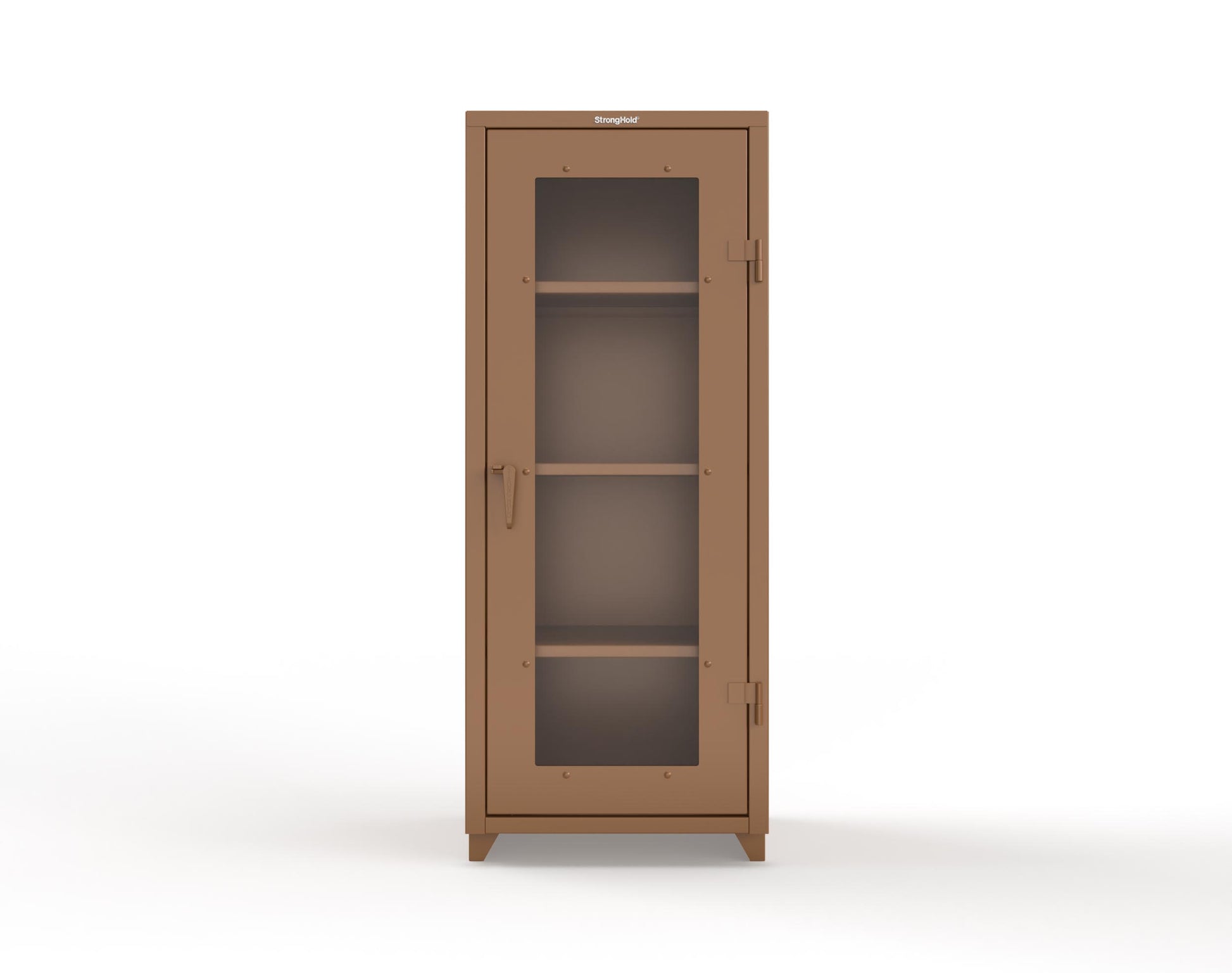 Extra Heavy Duty 14 GA Clearview Cabinet, Single Door - 30 In. W x 24 In. D x 75 In. H - 2.66-1LD-243-L-8008