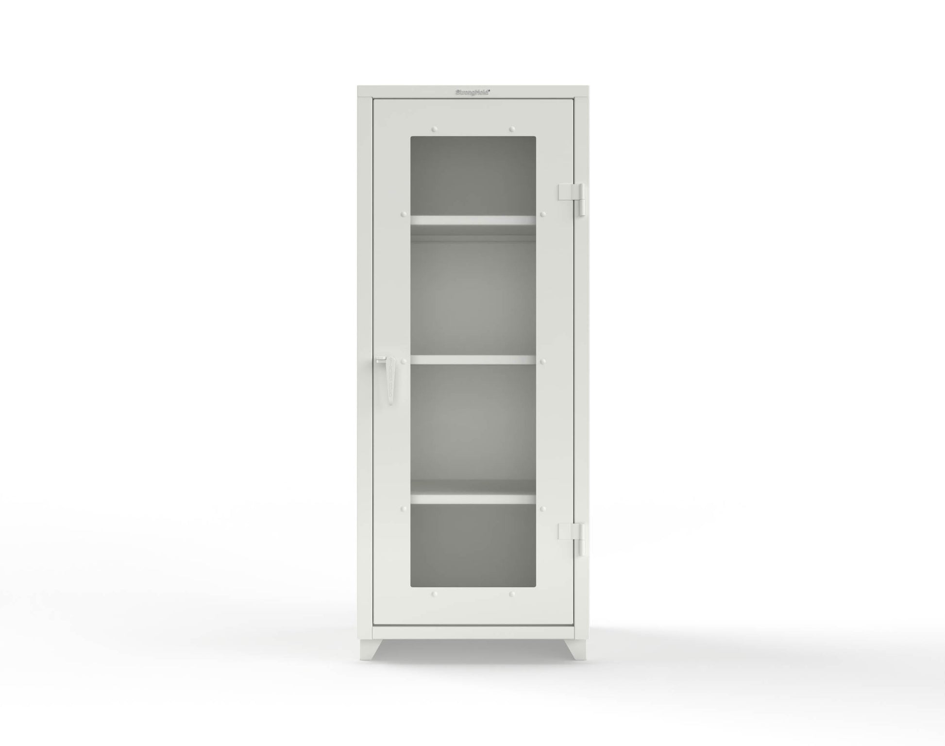 Extra Heavy Duty 14 GA Clearview Cabinet, Single Door - 30 In. W x 24 In. D x 75 In. H - 2.66-1LD-243-L-9003