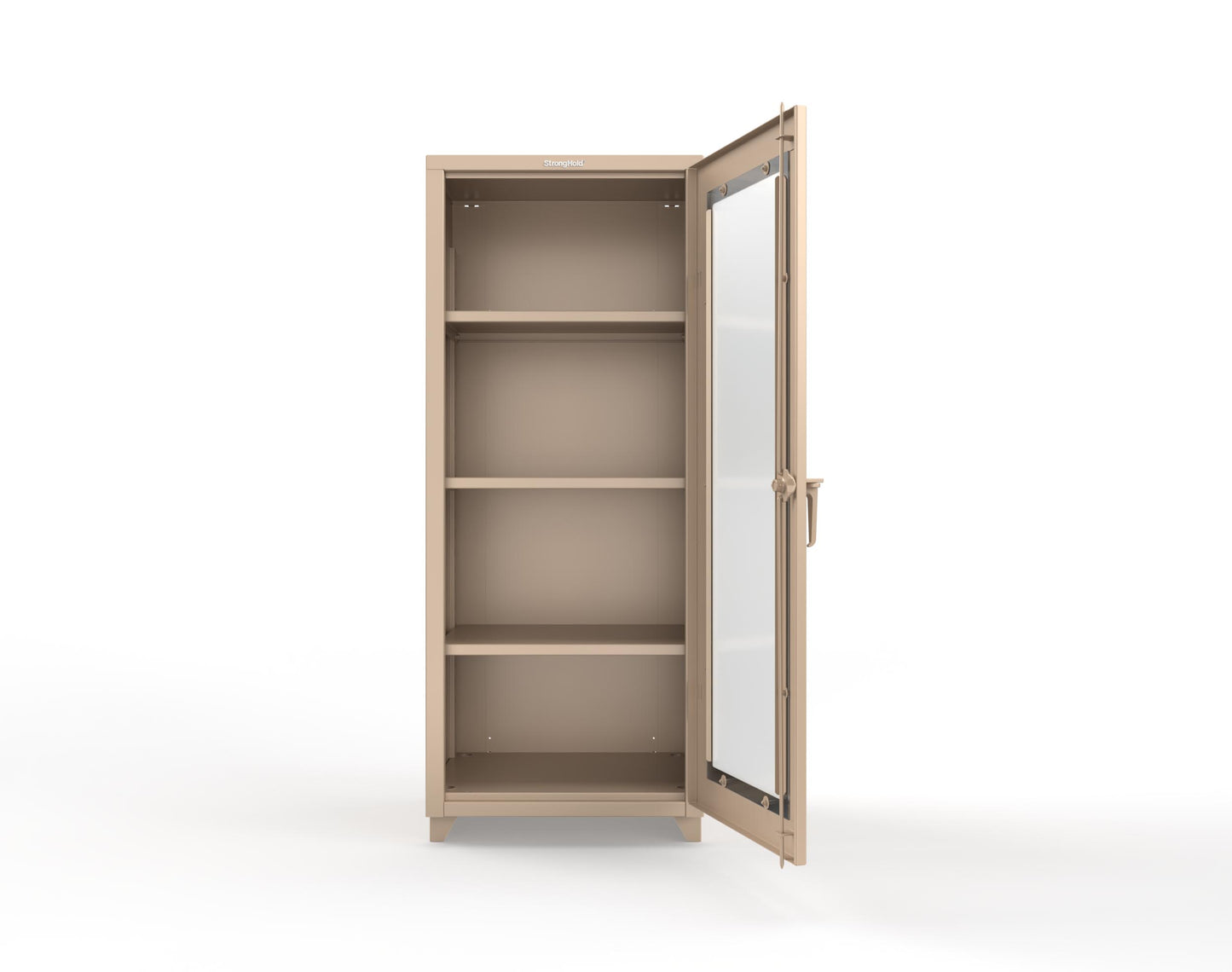 Extra Heavy Duty 14 GA Clearview Cabinet, Single Door - 30 In. W x 24 In. D x 75 In. H - 2.66-1LD-243-L-1019