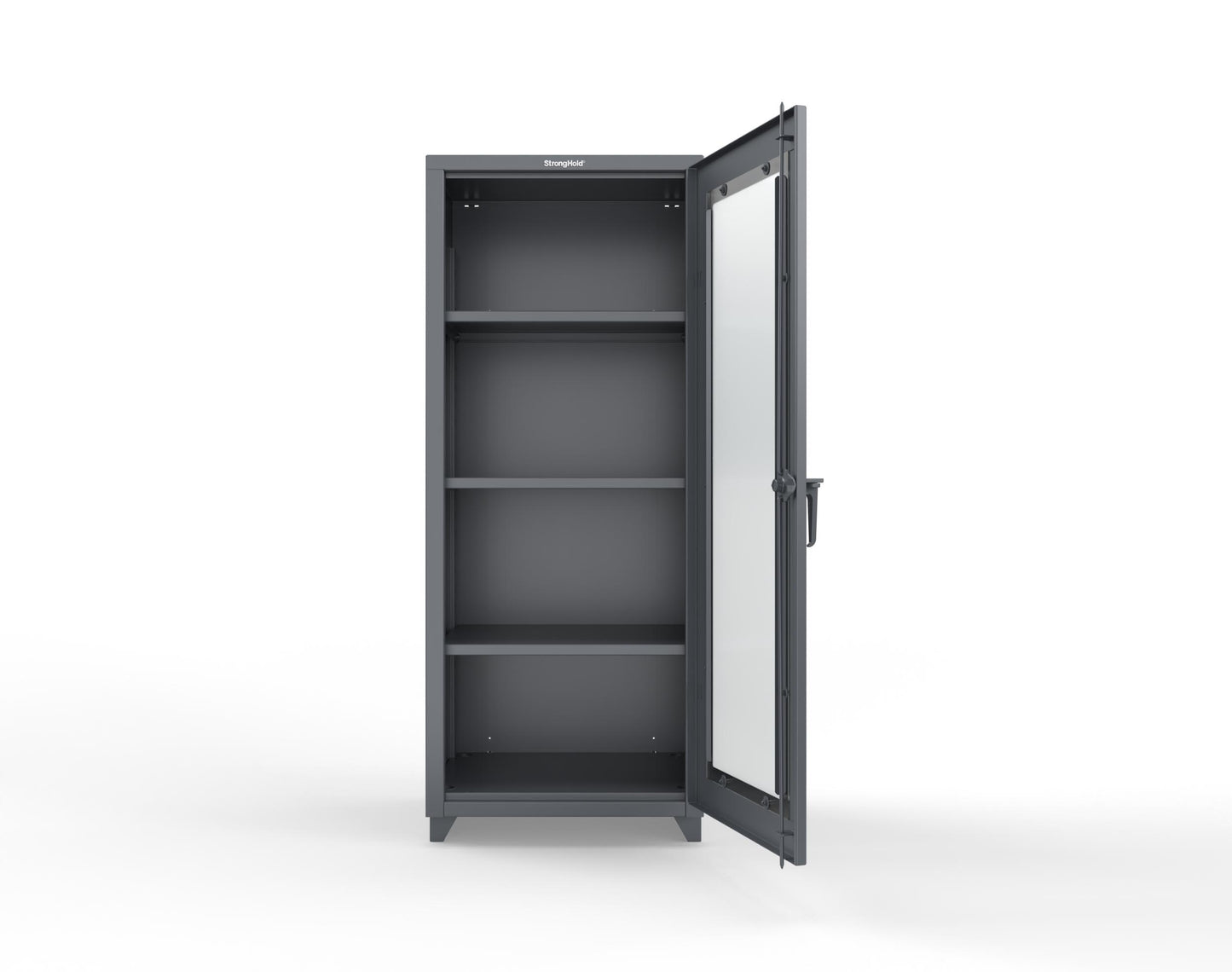 Extra Heavy Duty 14 GA Clearview Cabinet, Single Door - 30 In. W x 24 In. D x 75 In. H - 2.66-1LD-243-L-7024