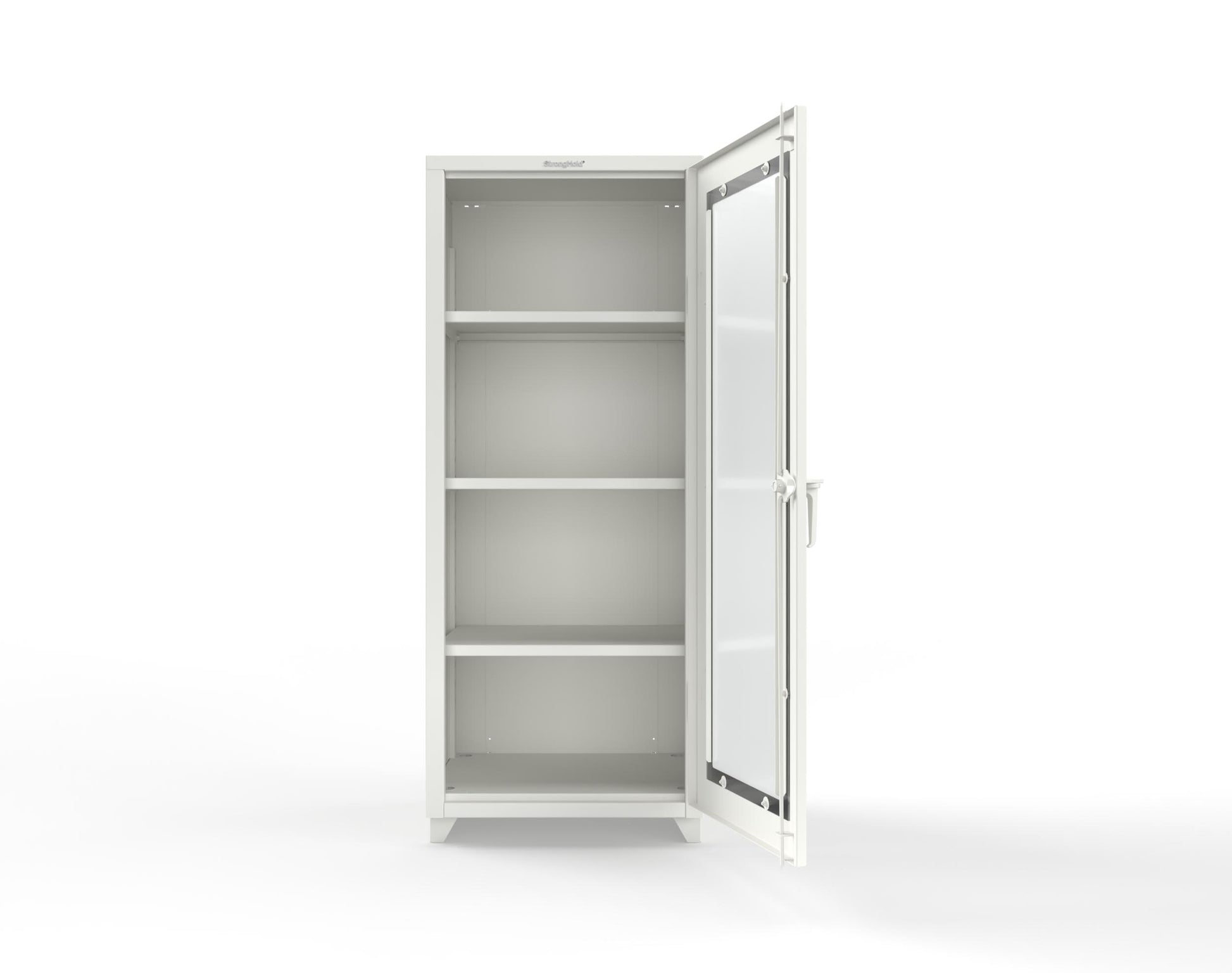 Extra Heavy Duty 14 GA Clearview Cabinet, Single Door - 30 In. W x 24 In. D x 75 In. H - 2.66-1LD-243-L-9003