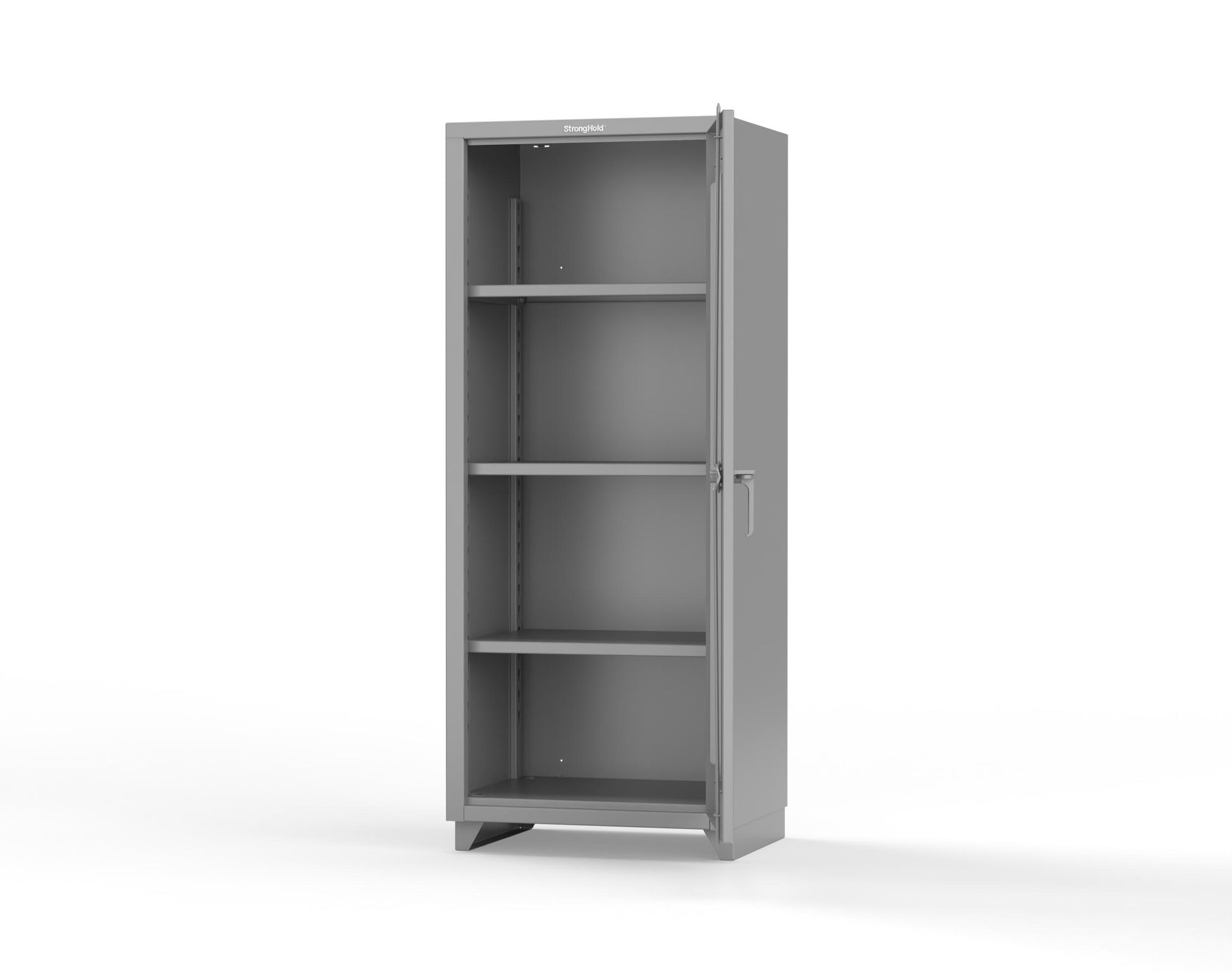 Extra Heavy Duty 14 GA Clearview Cabinet, Single Door - 30 In. W x 24 In. D x 75 In. H - 2.66-1LD-243-L-7037