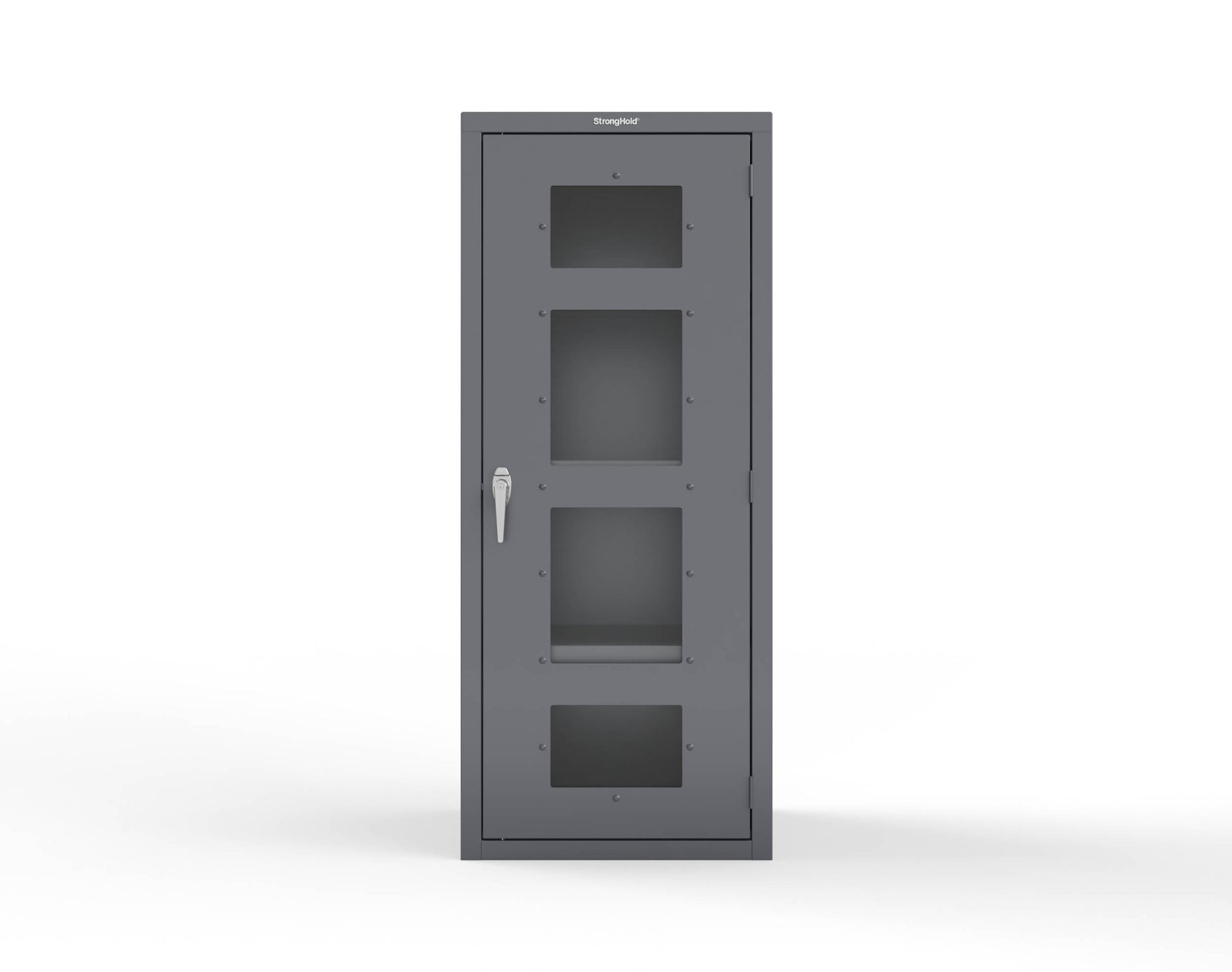 Heavy Duty 18 GA Cabinet with a Clearview Door - 30 in. W x 24 in. D x 72 in. H - 2.66-1LD-243-P-7024