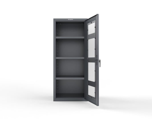 Heavy Duty 18 GA Cabinet with a Clearview Door - 30 in. W x 24 in. D x 72 in. H - 2.66-1LD-243-P-7024