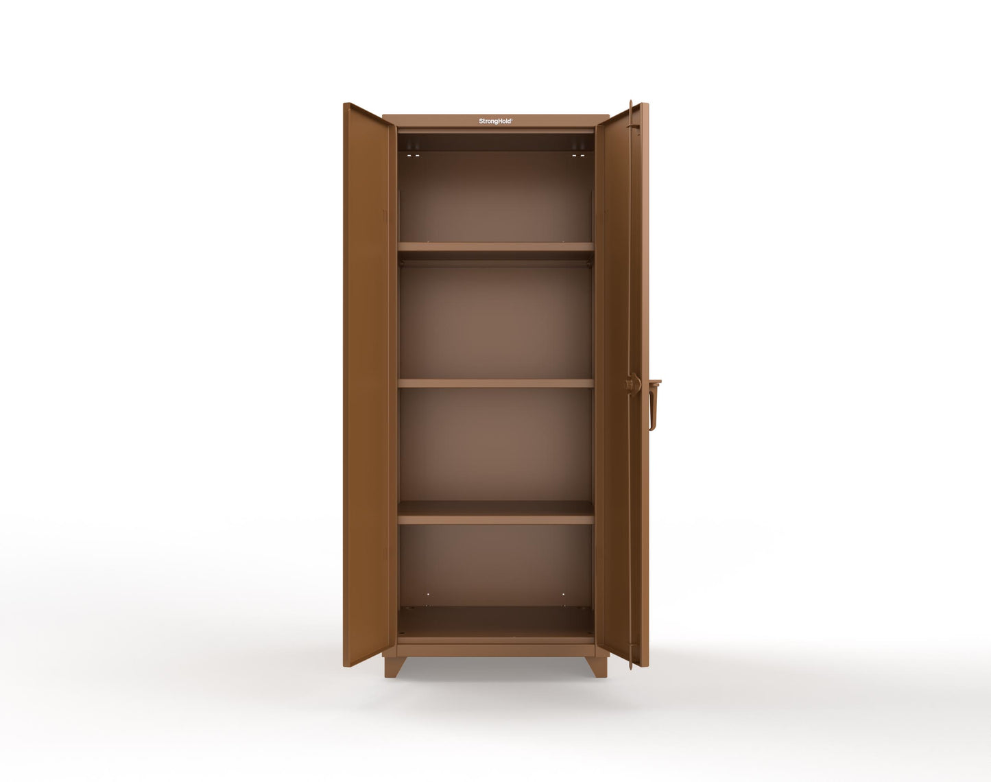 Extra Heavy Duty 14 GA Cabinet with 3 Shelves - 30 in. W x 24 in. D x 75 in. H - 2.66-243-L-8008