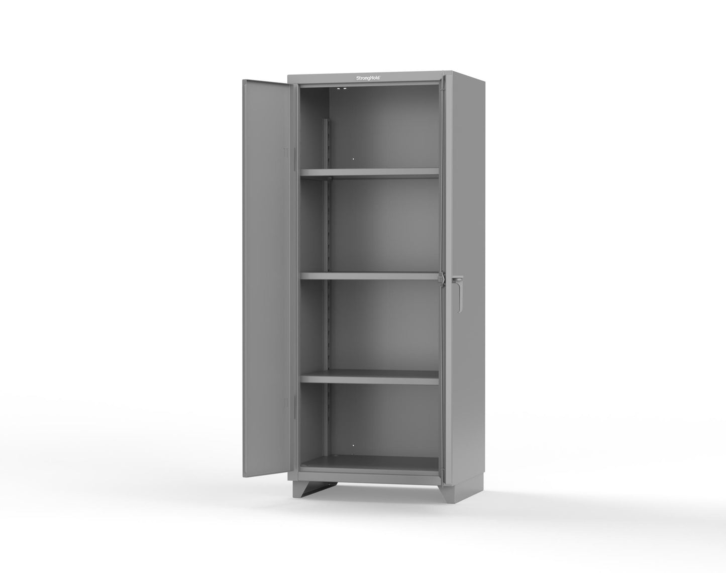 Extra Heavy Duty 14 GA Cabinet with 3 Shelves - 30 in. W x 24 in. D x 75 in. H - 2.66-243-L-7037