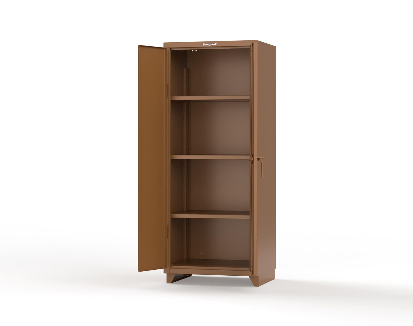 Extra Heavy Duty 14 GA Cabinet with 3 Shelves - 30 in. W x 24 in. D x 75 in. H - 2.66-243-L-8008