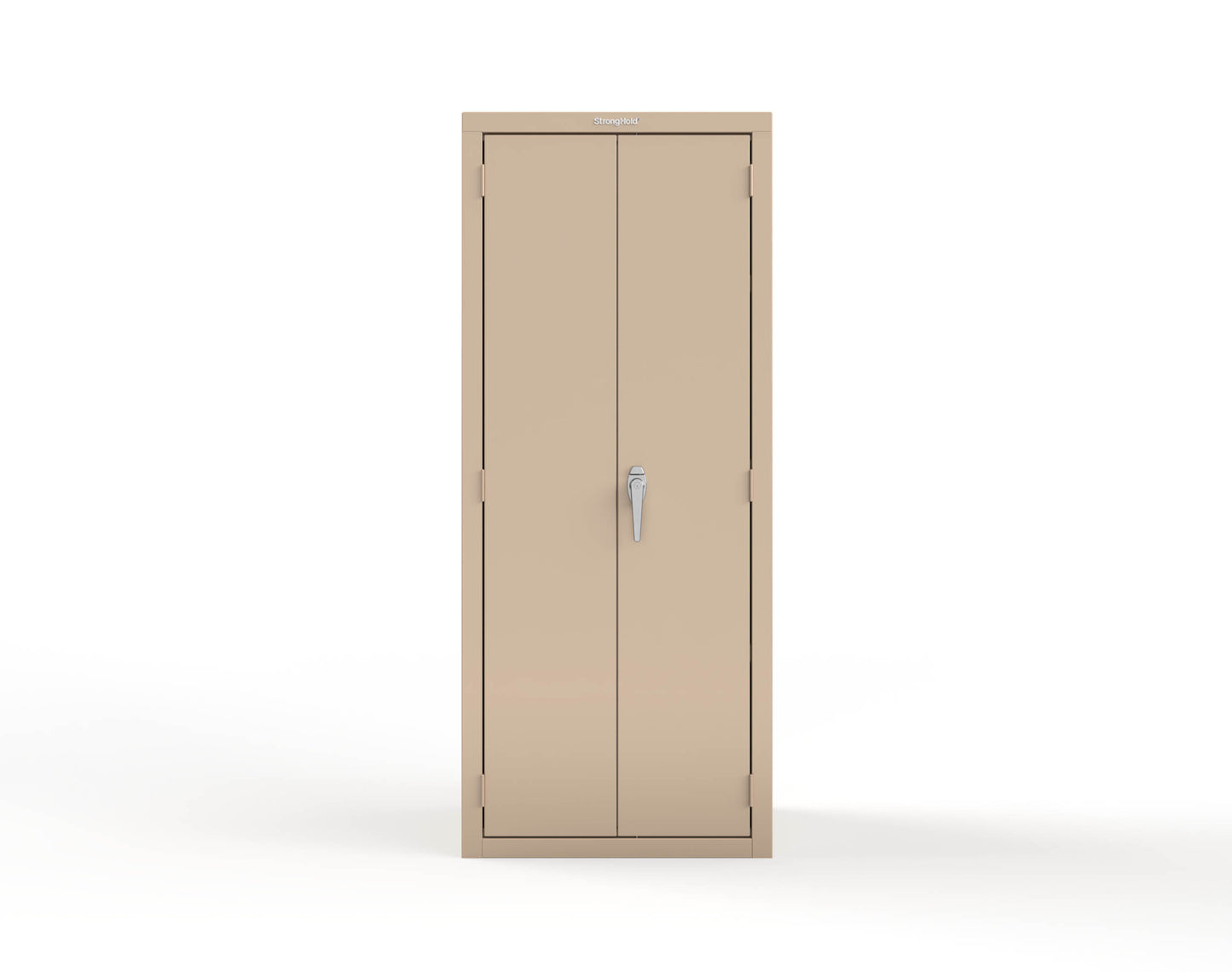 Heavy Duty 18 GA Janitorial Cabinet with 3 Half Shelves - 30 in. W x 24 in. D x 72 in. H - 2.66-BC-243-P-1019