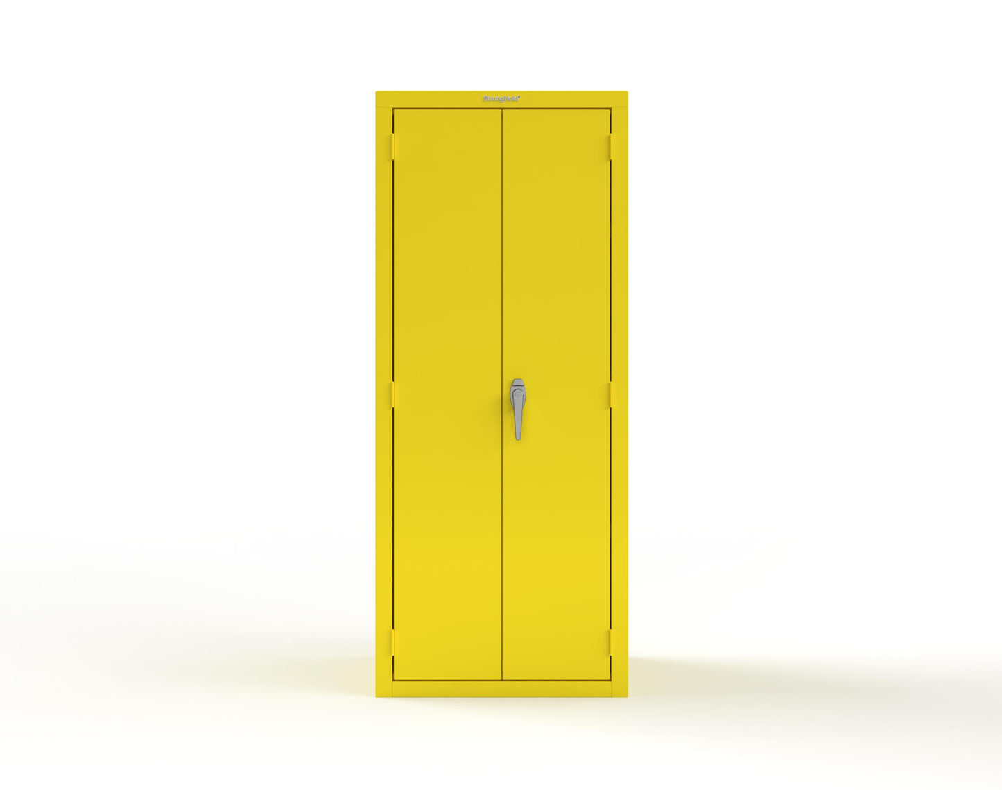 Heavy Duty 18 GA Janitorial Cabinet with 3 Half Shelves - 30 in. W x 24 in. D x 72 in. H - 2.66-BC-243-P-1021