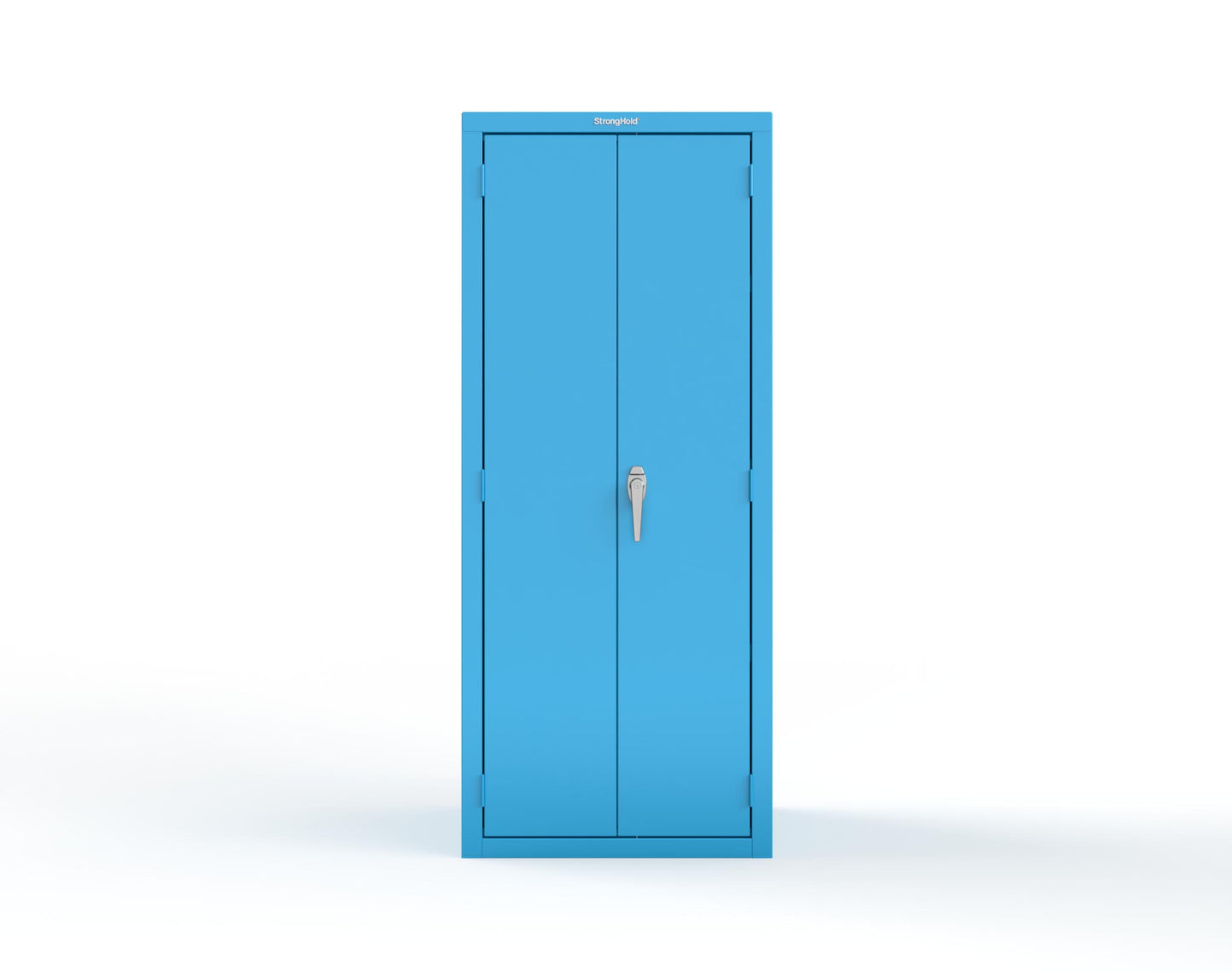 Heavy Duty 18 GA Janitorial Cabinet with 3 Half Shelves - 30 in. W x 24 in. D x 72 in. H - 2.66-BC-243-P-5012